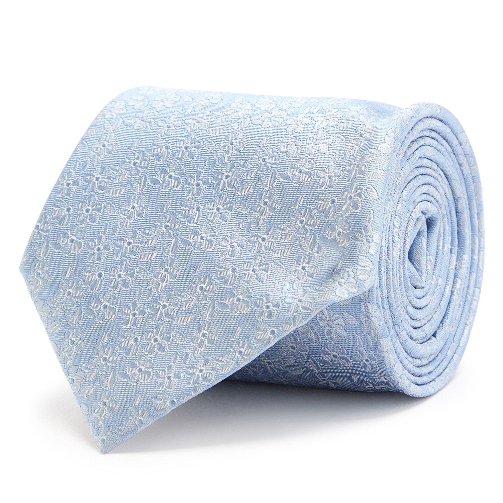 BLUE - Paul Smith - PS MEN TIE TONAL FLORAL (8CM)