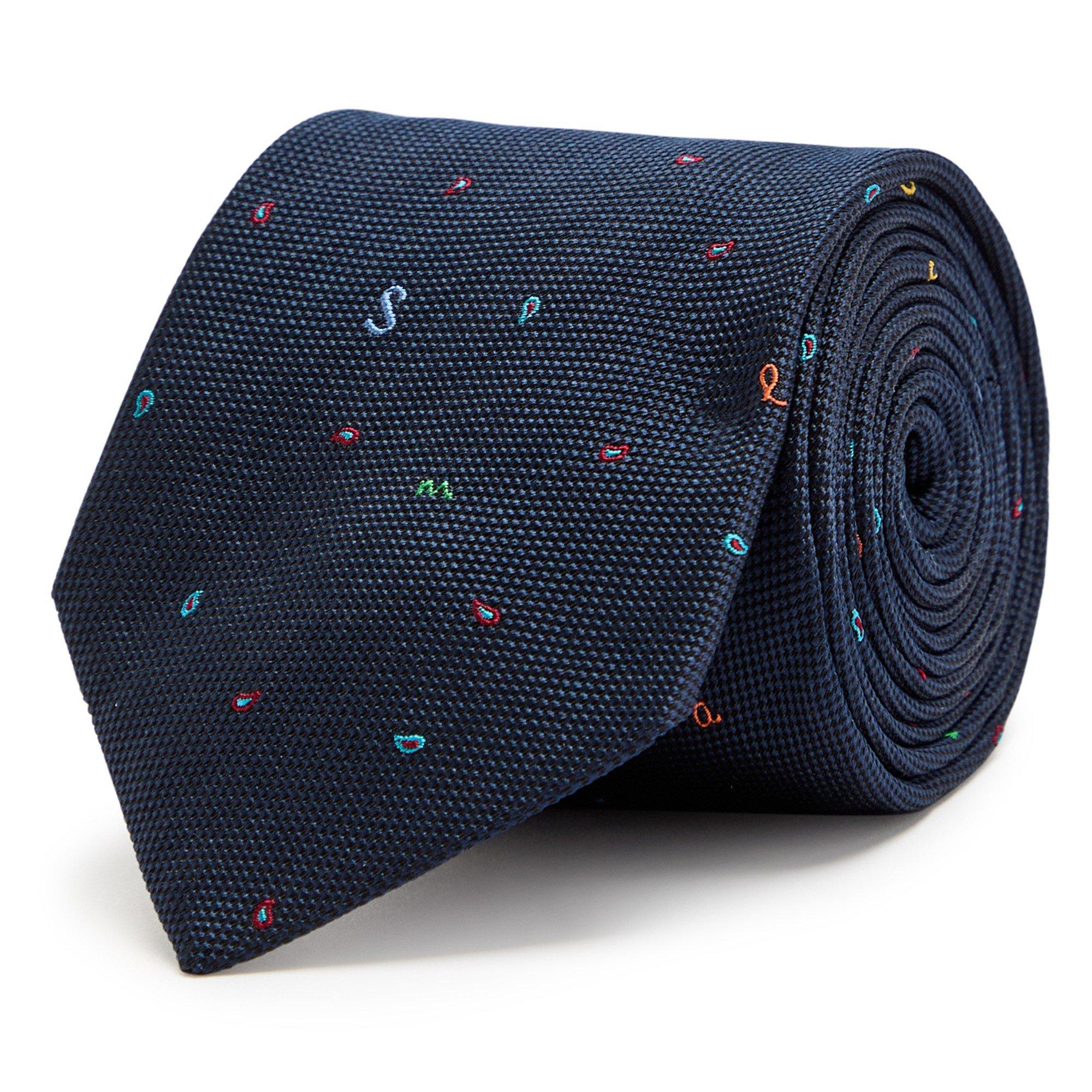 BLUE AND OTHER - Paul Smith - PS MEN TIE PS LETTERS (8CM)