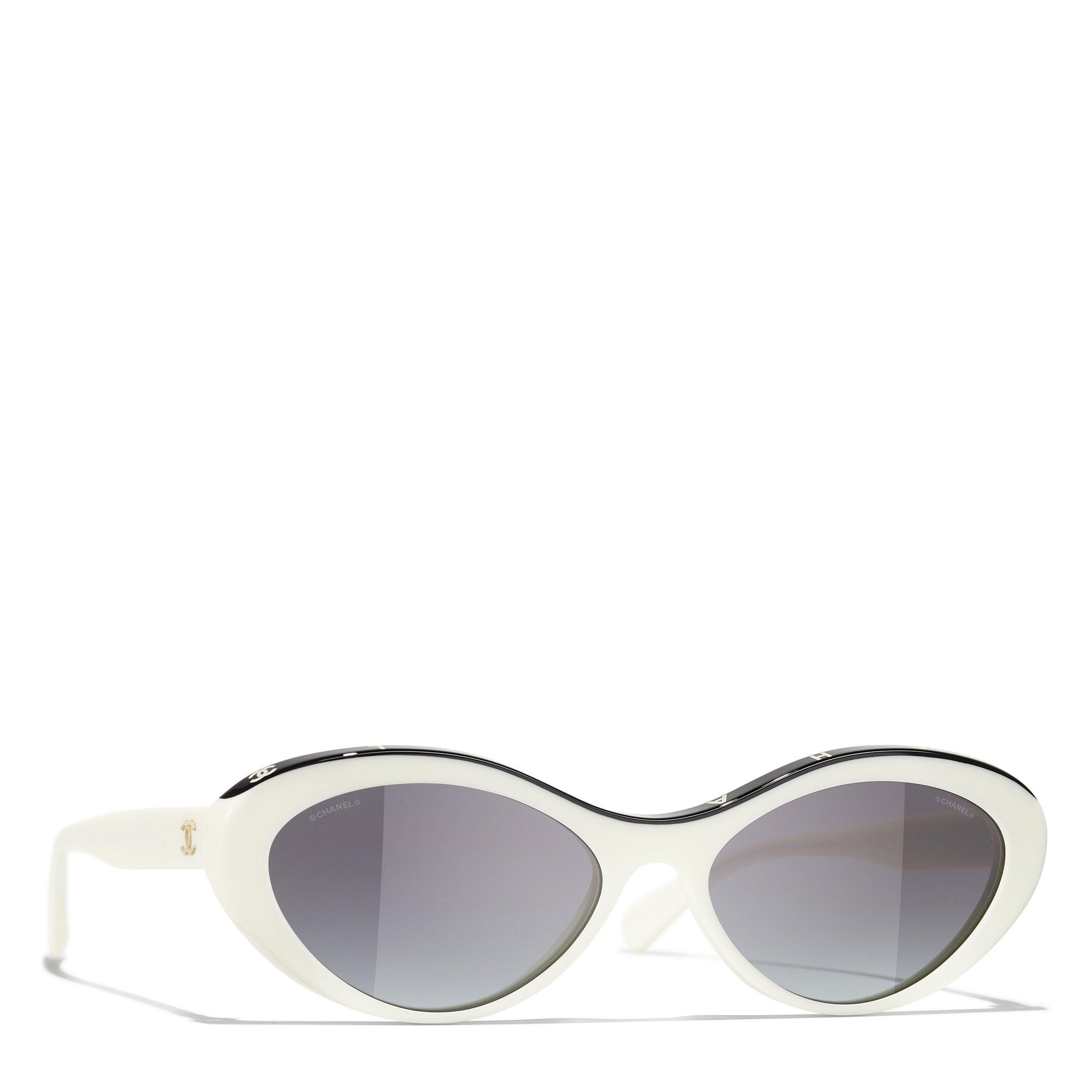 WHITE AND OTHER - CHANEL - CHANEL ACETATE CATEYE SG - 1