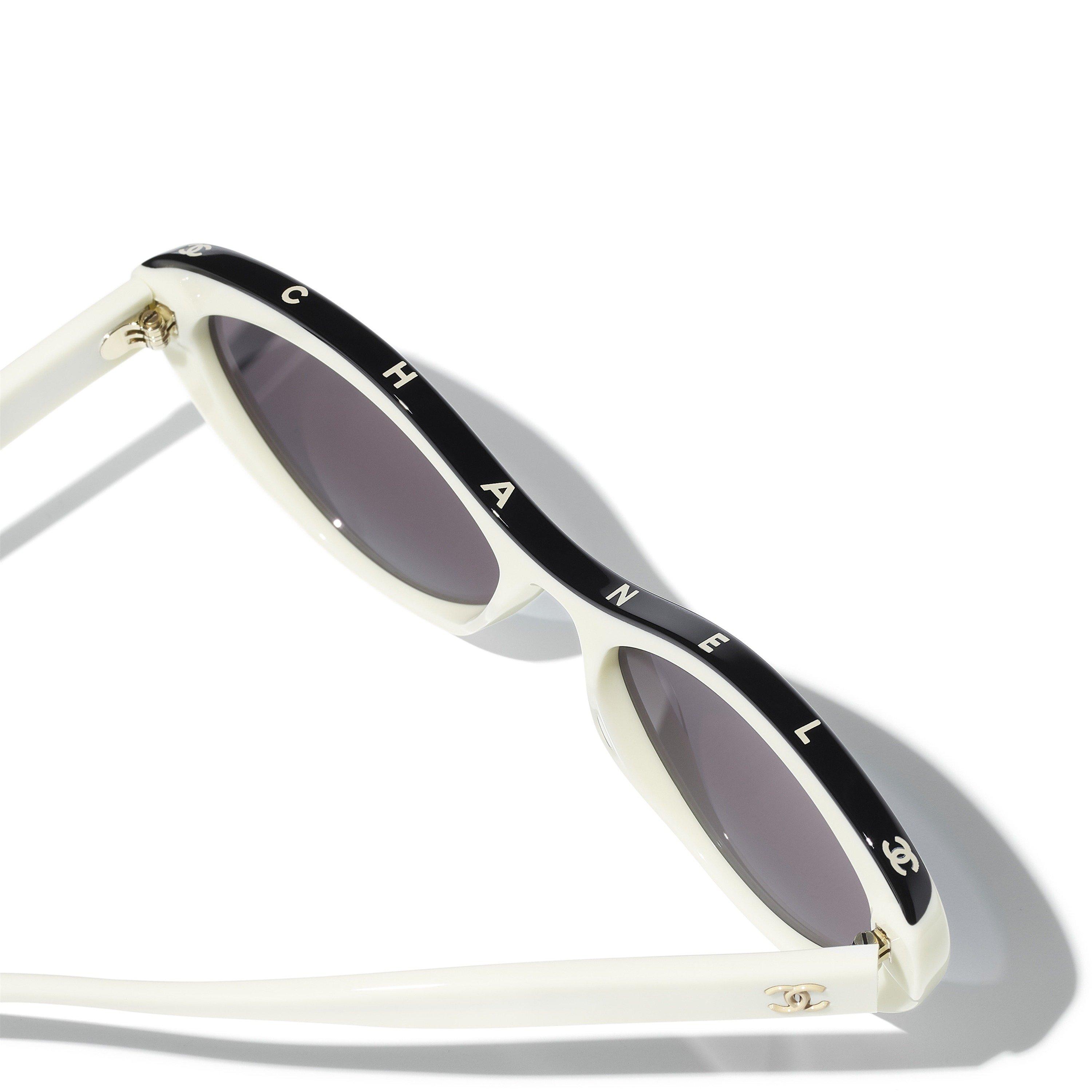 WHITE AND OTHER - CHANEL - CHANEL ACETATE CATEYE SG - 3