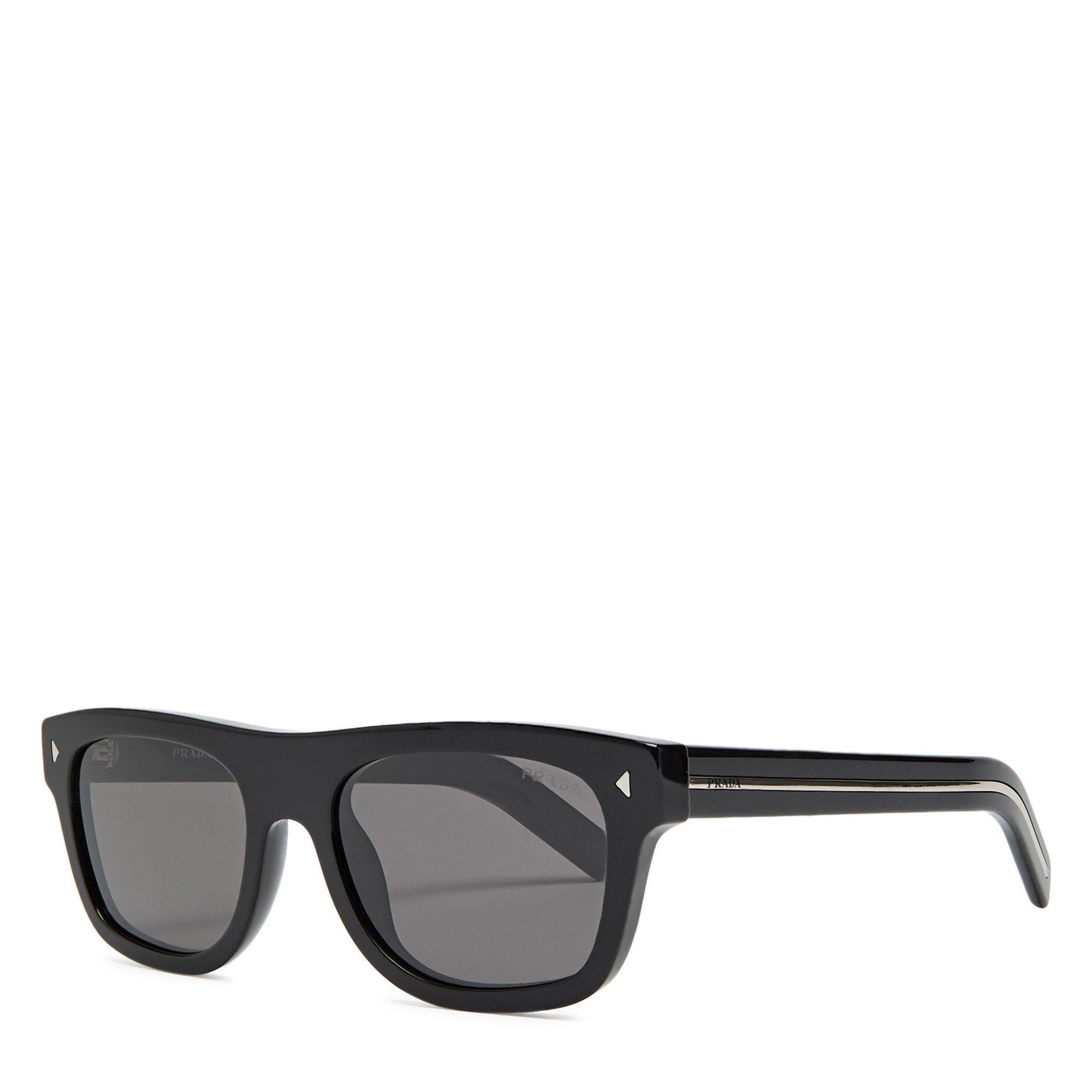 BLACK - Prada - PRADA M WAYFARER ACETATE SG