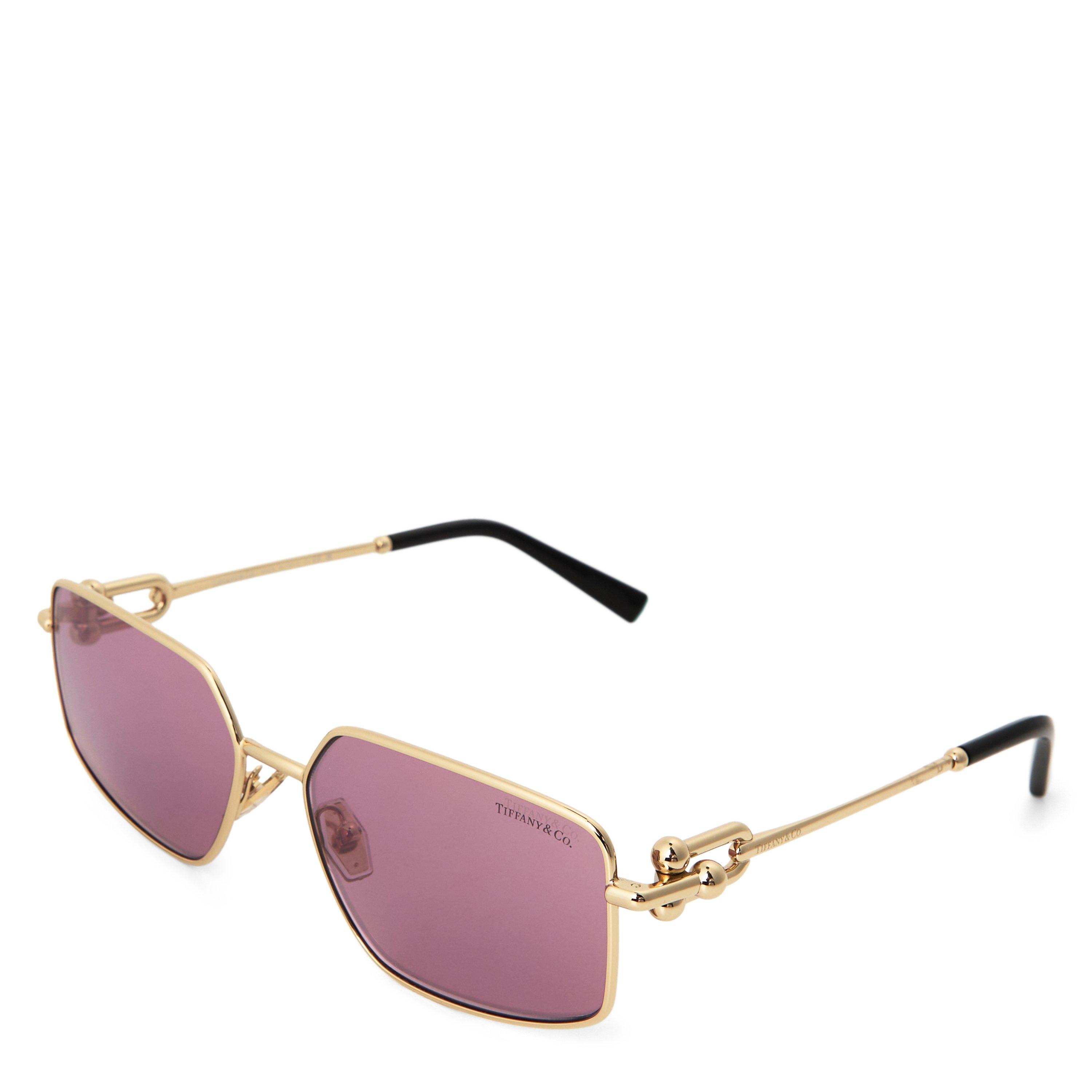 Tiffany Unisex Square Metal Sunglasses