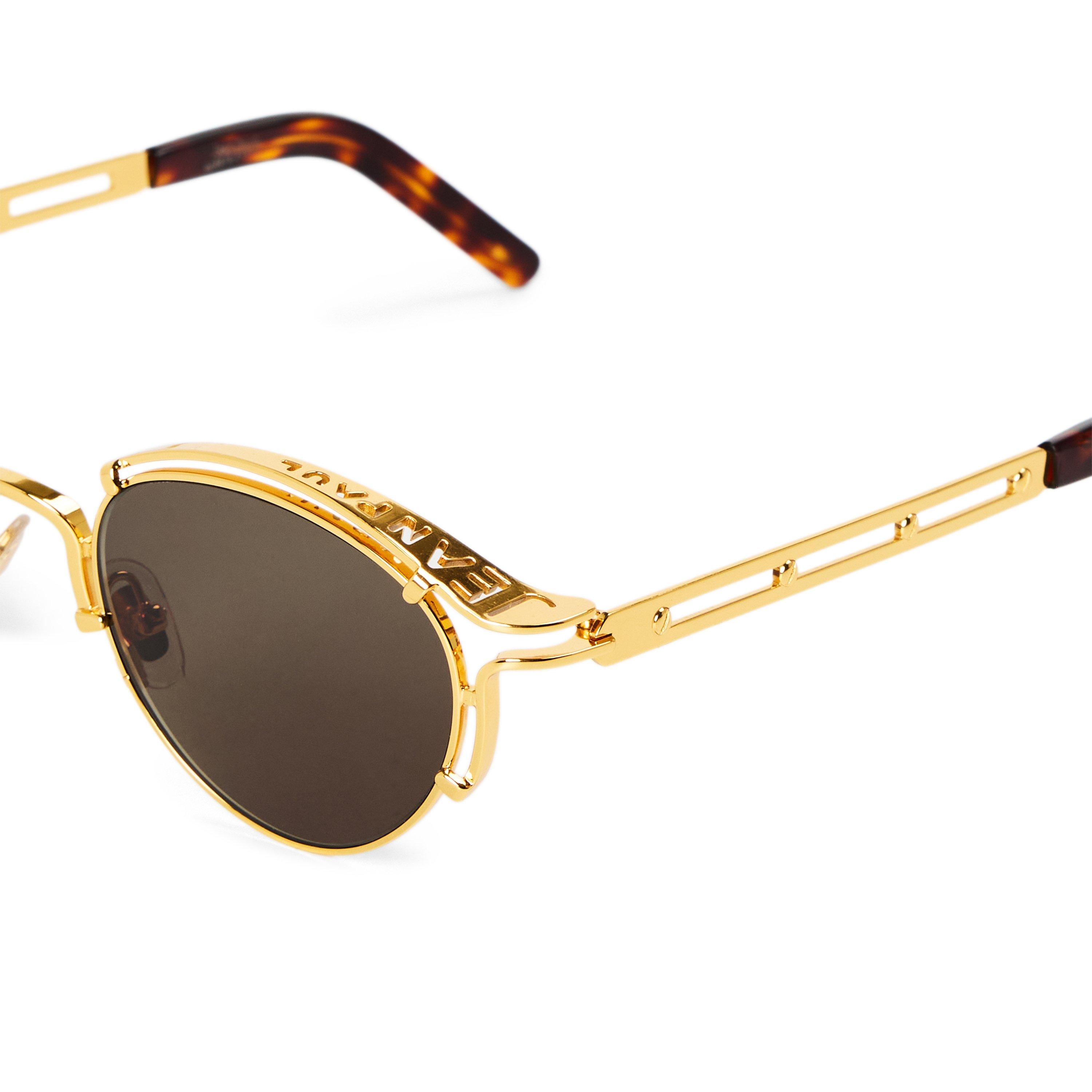 GOLD - Jean Paul Gaultier - Sourcil Round Sunglasses - 3