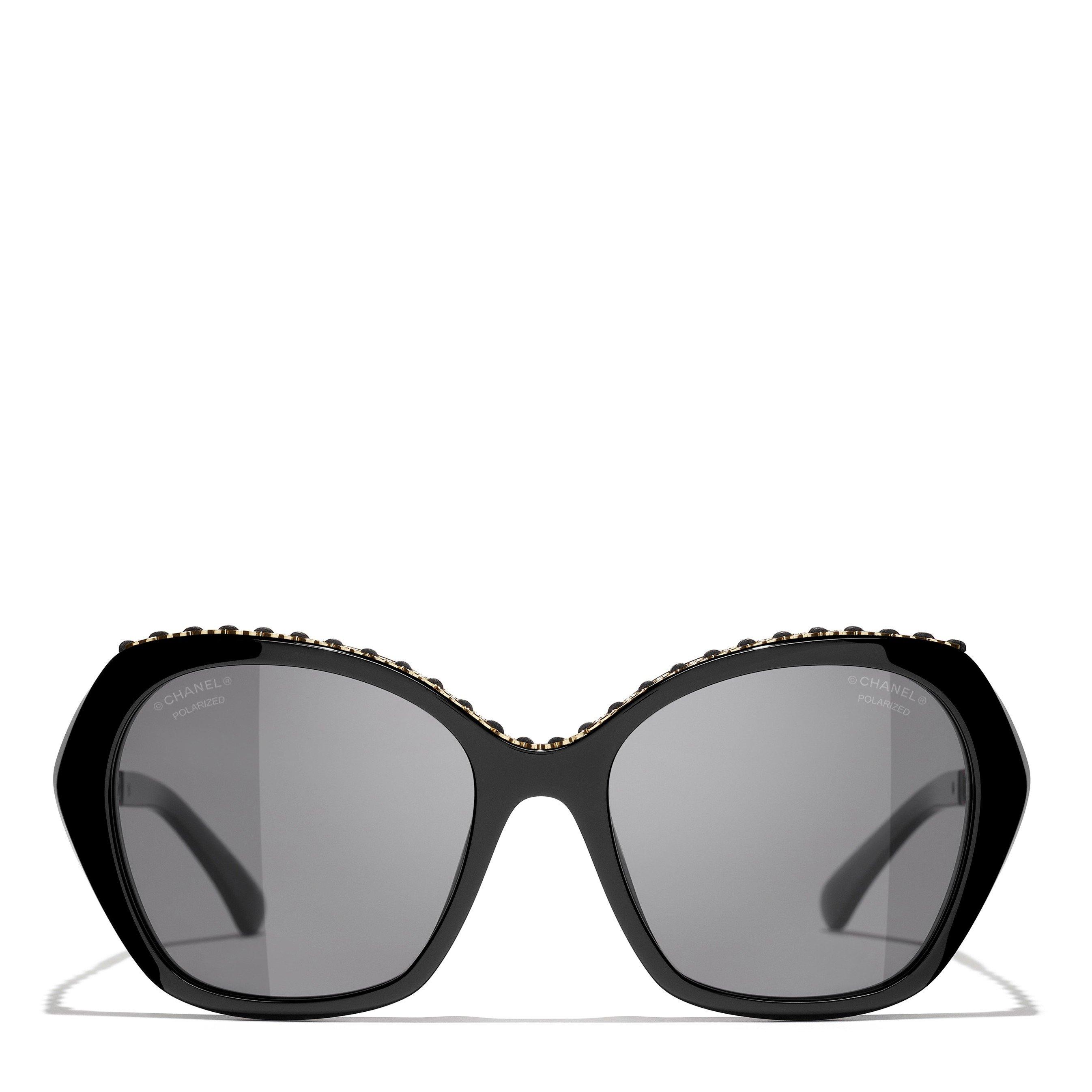 BLACK - CHANEL - CHANEL ACETATE BUTTERFLY SG - 1