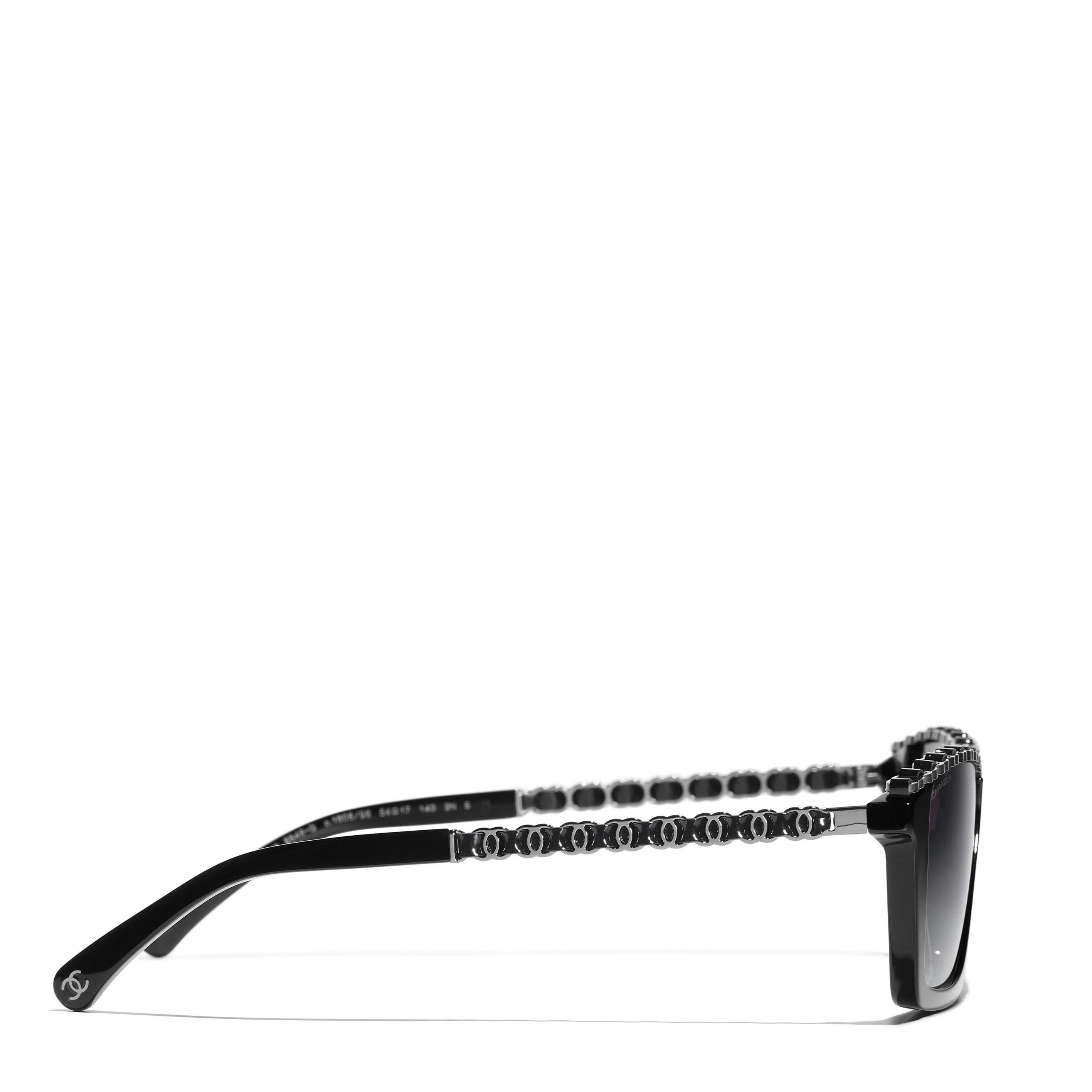 BLACK - CHANEL - CHANEL RECTANGLE ACETATE SG - 3