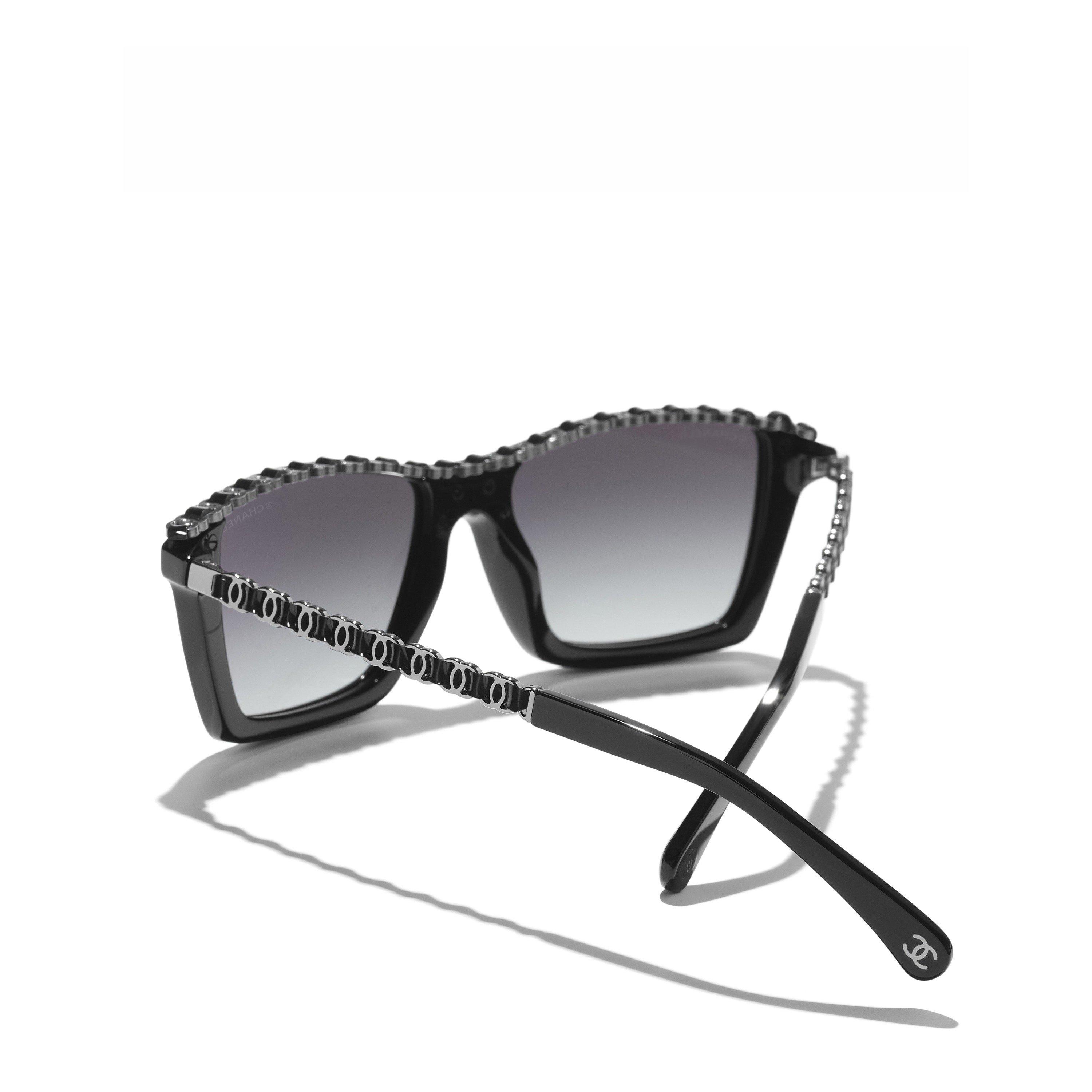 BLACK - CHANEL - CHANEL RECTANGLE ACETATE SG - 4