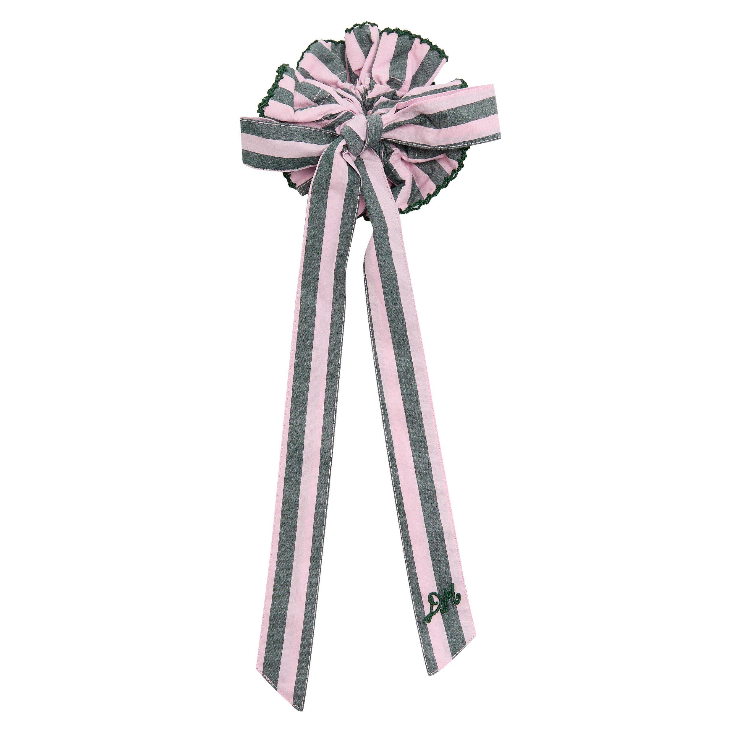 PINK AND OTHER - Damson Madder - ACC GARTER STRIPE SCRUNCHE - 1