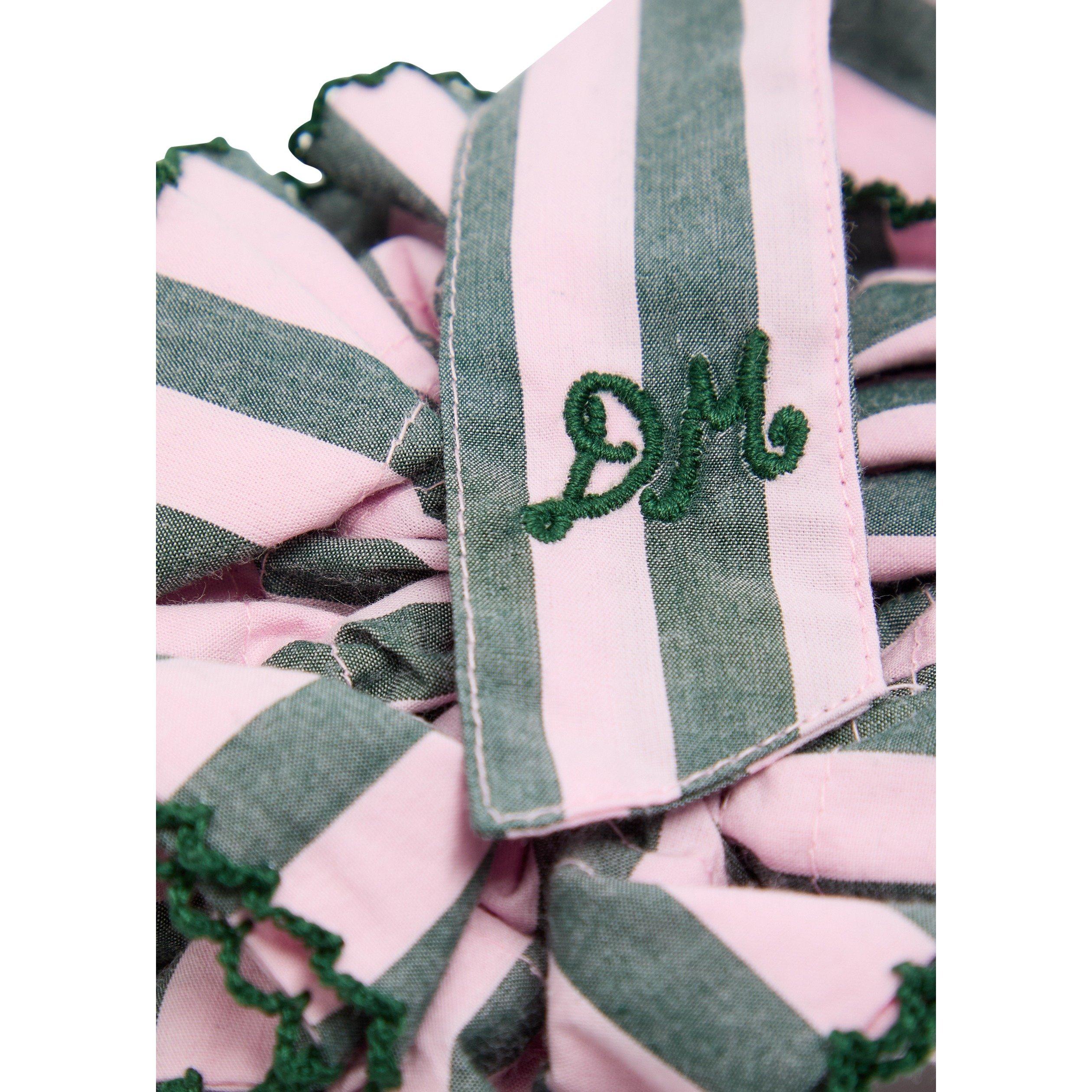 PINK AND OTHER - Damson Madder - ACC GARTER STRIPE SCRUNCHE - 2