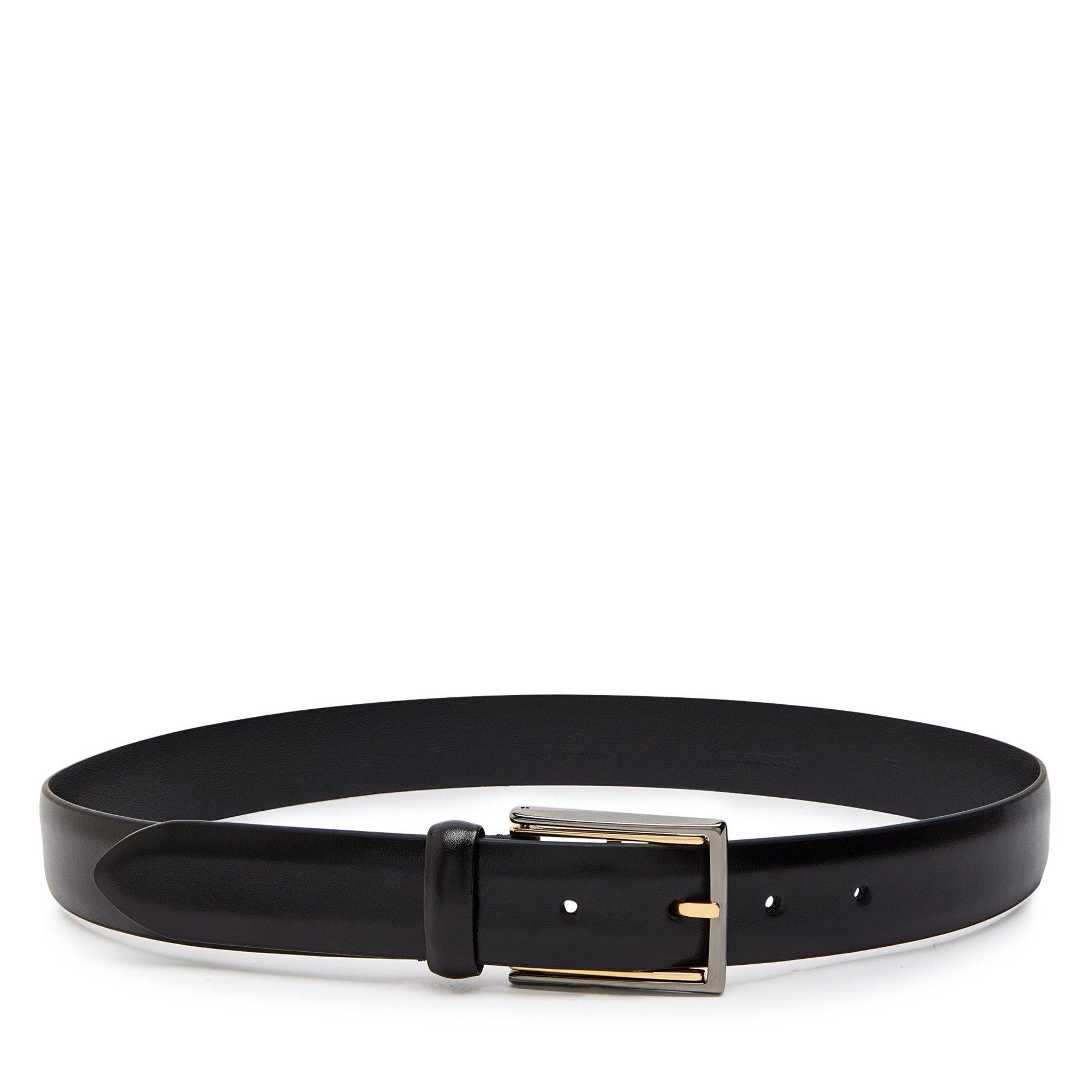 BLACK - ANDERSONS BELTS - NARROW SEMI FORMAL BI COLOUR B