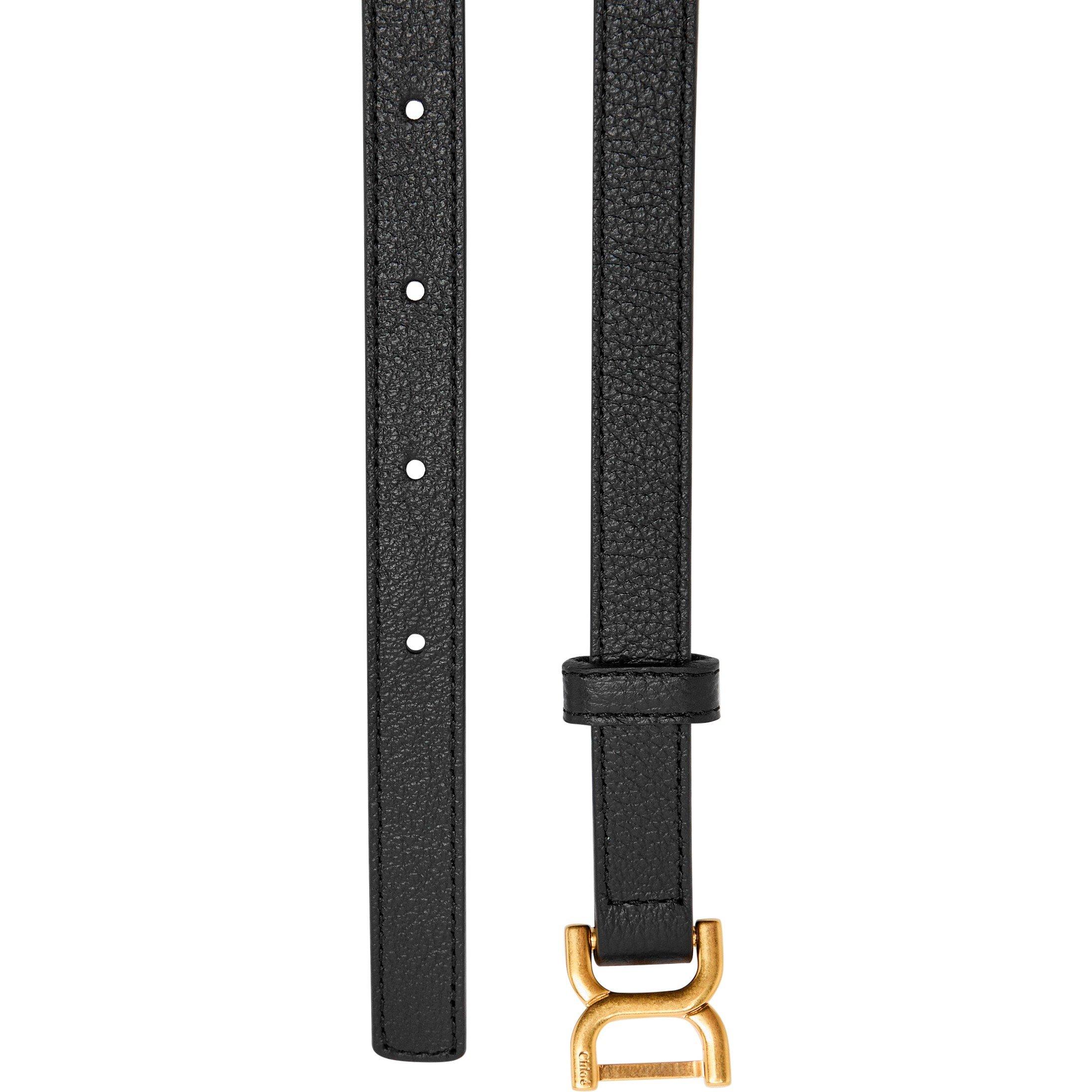 BLACK - Chloe - Women's Marcie Leather Belt - 2