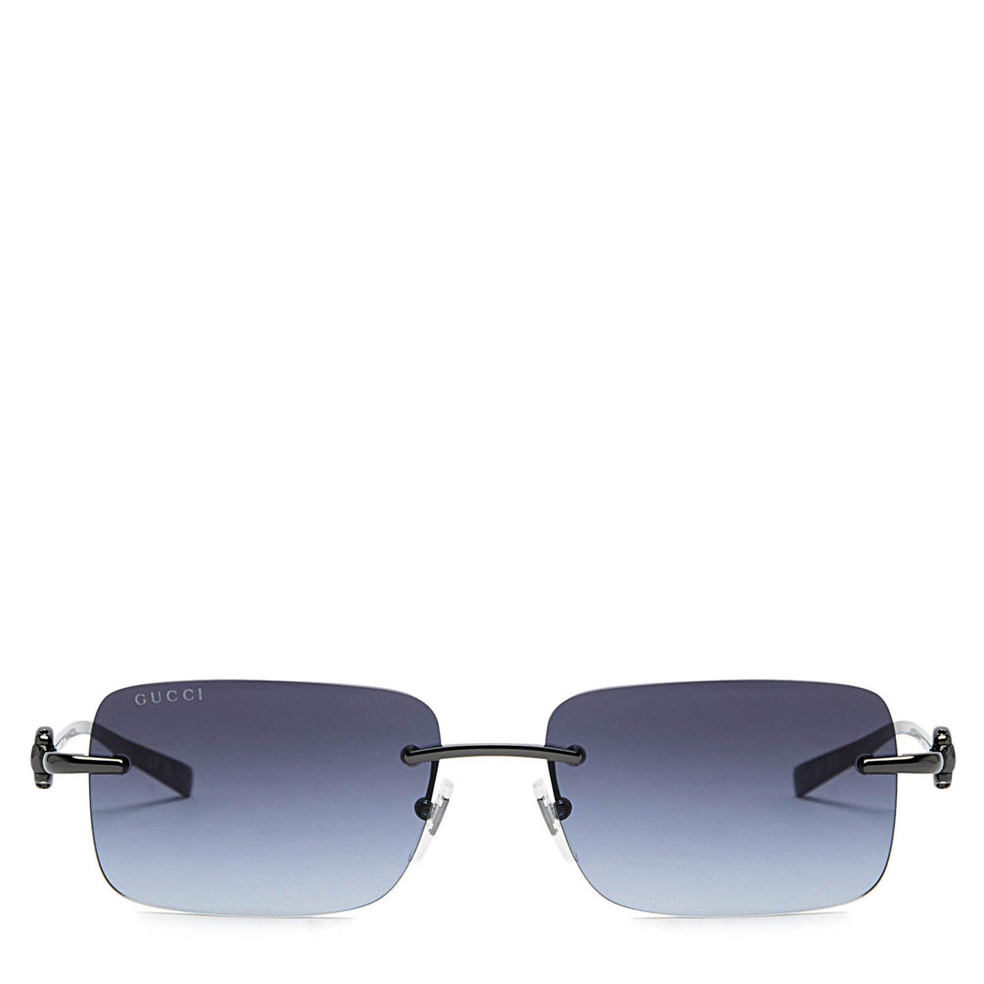 BLUE AND OTHER - Gucci - Men's Rimless Metal Rectangle Sunglasses - 2