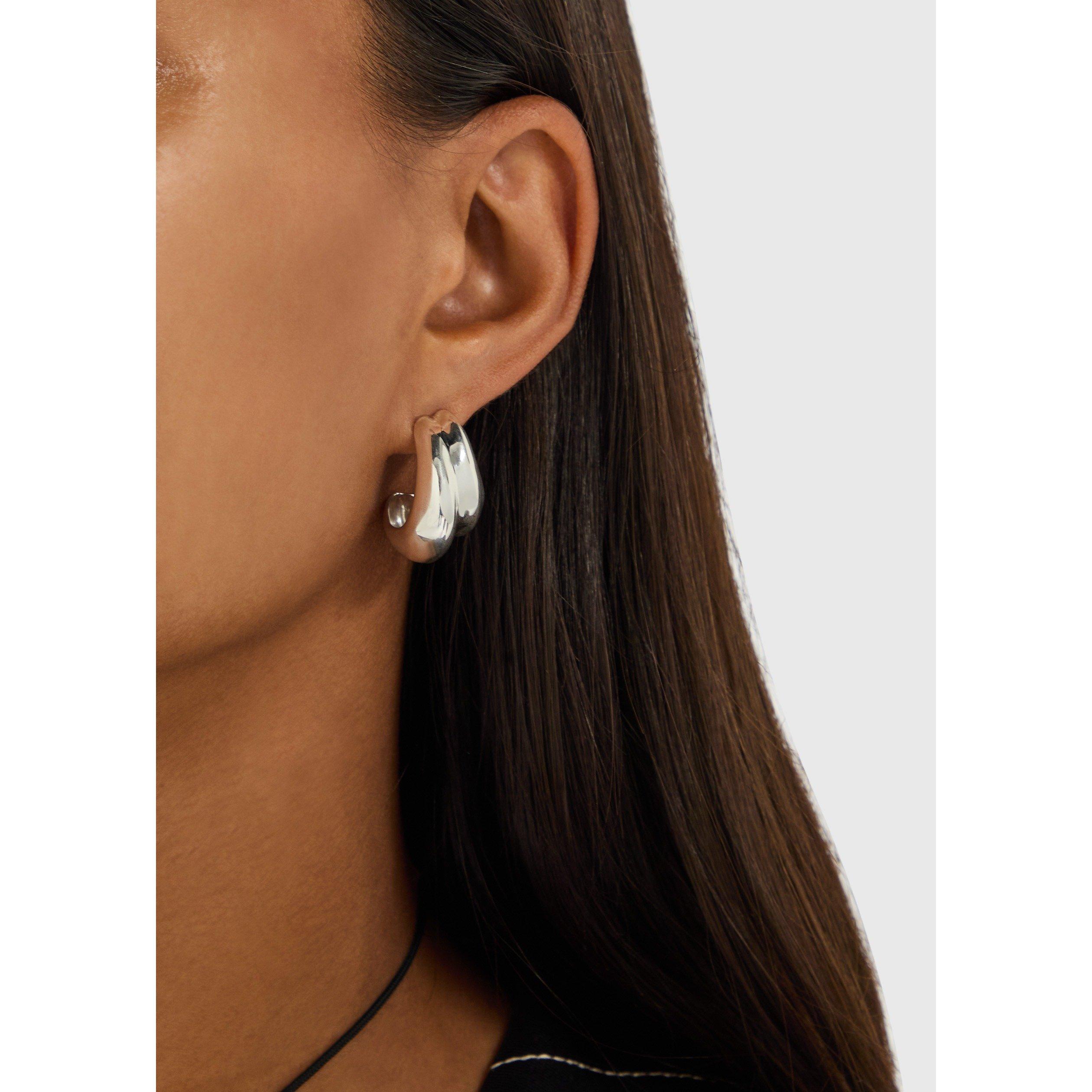 SILVER - Nina Gordon - MEGA HOOP - LARGE - 3