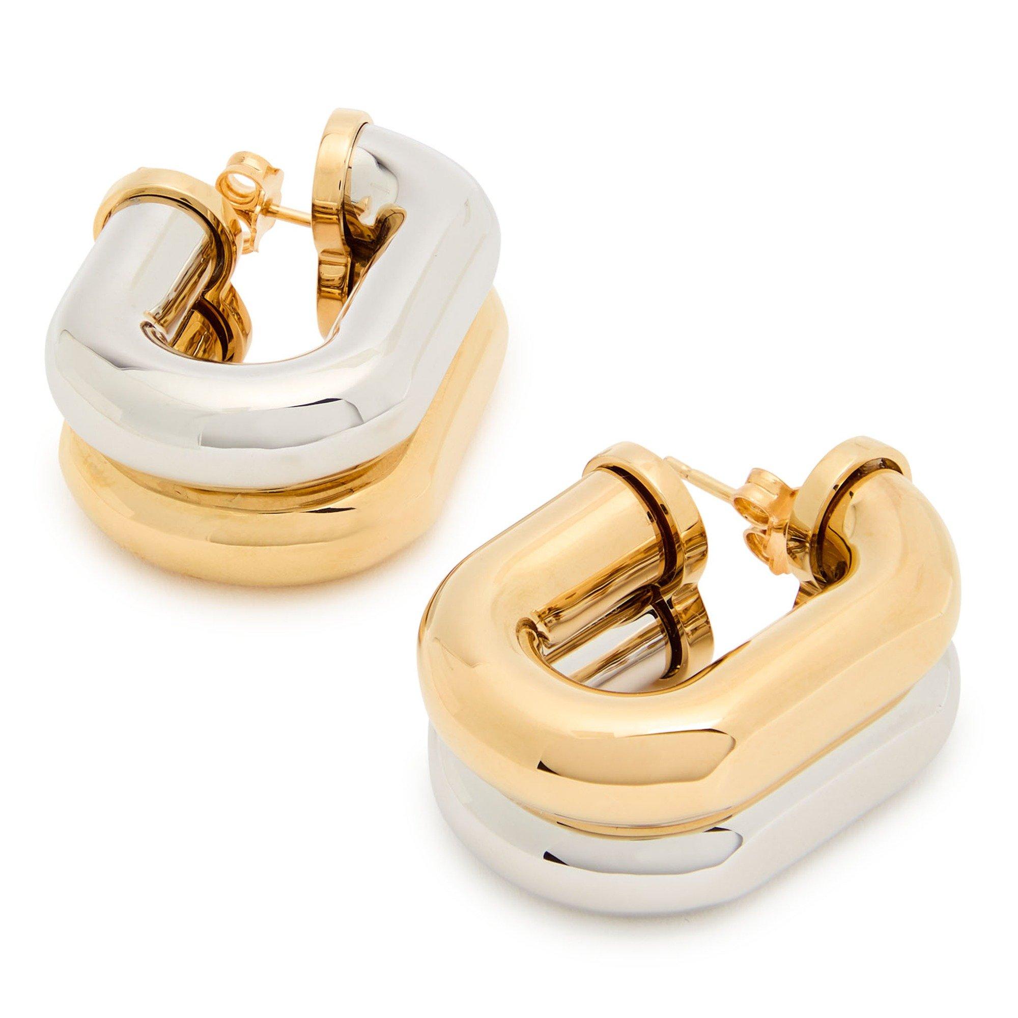 GOLD AND OTHER - Rabanne - Women's Metal Hoop Earrings - 2