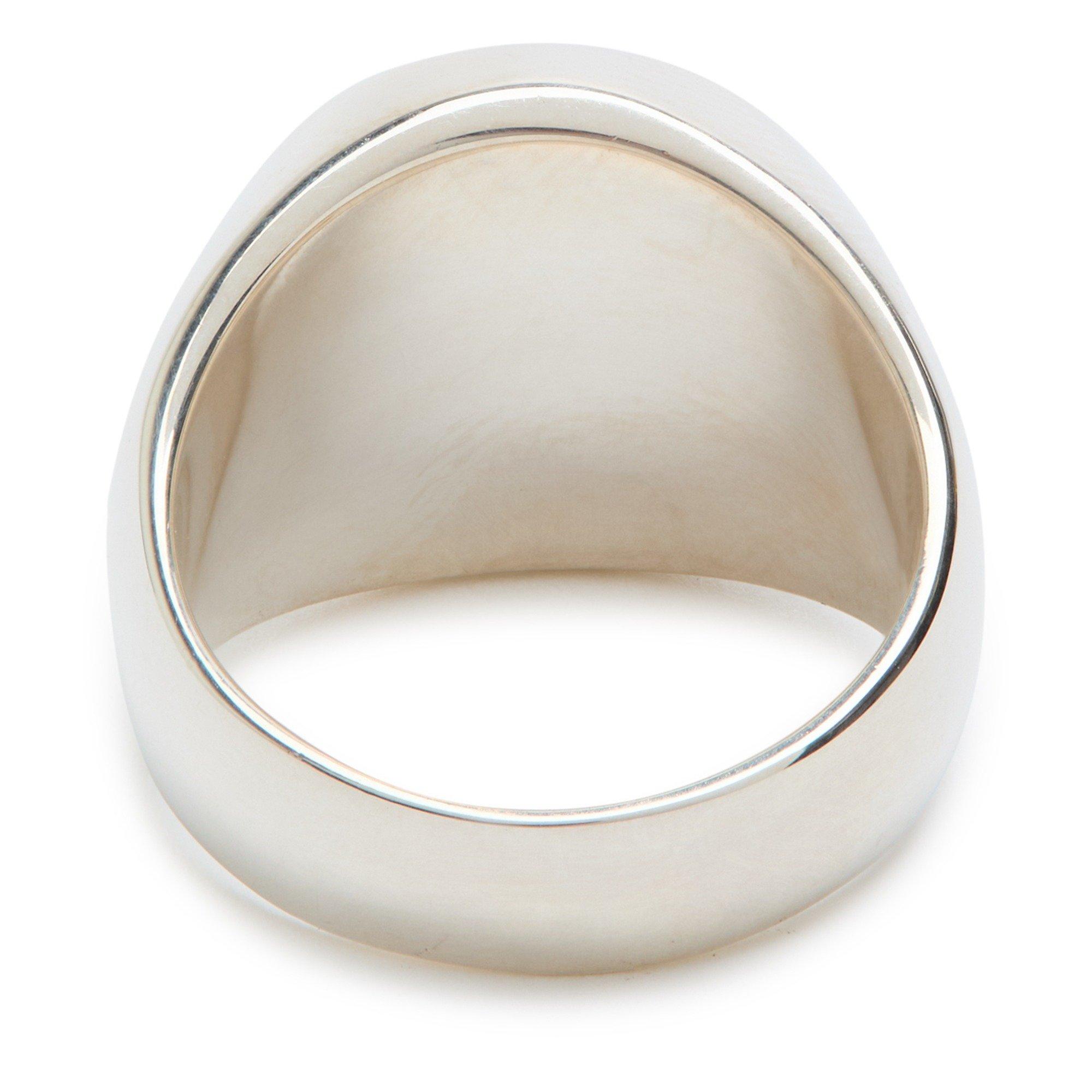 SILVER AND OTHE - Legier - ROUND SIGNET RING - 4