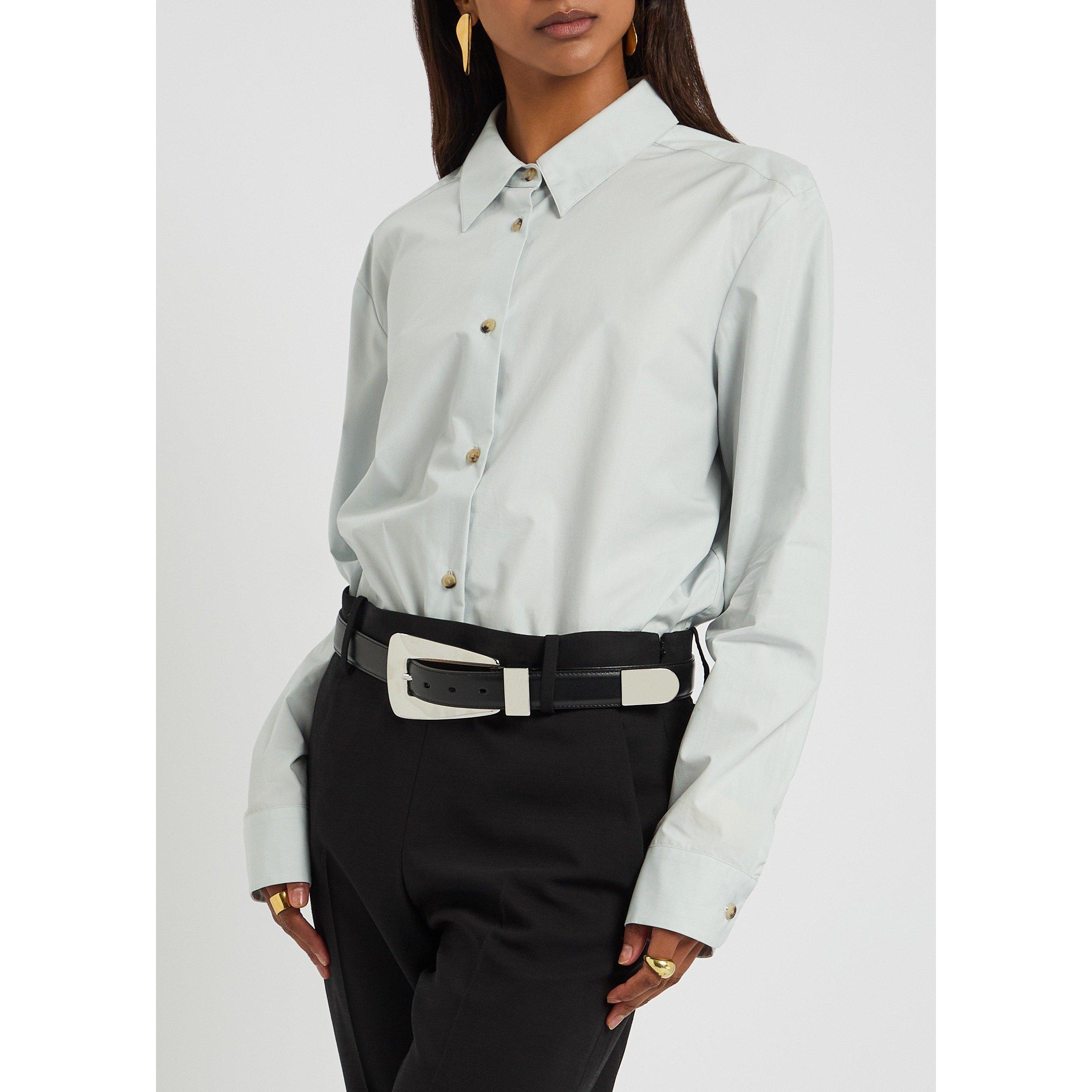 BLACK - Khaite - LUCCA BELT - SILVER BUCKLE (30 - 3