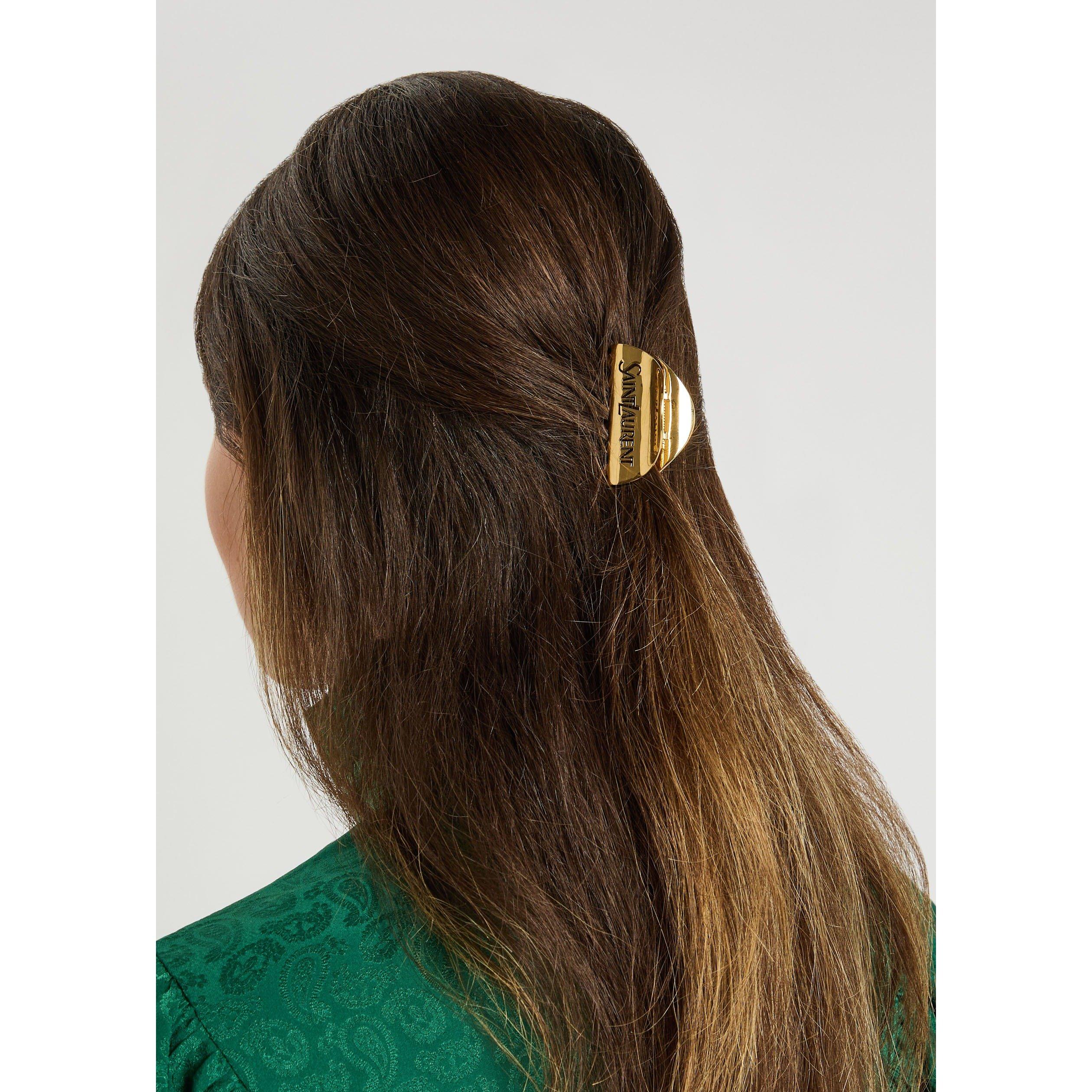 GOLD - Saint Laurent - SAINT LAURENT HAIR CLIP - 3