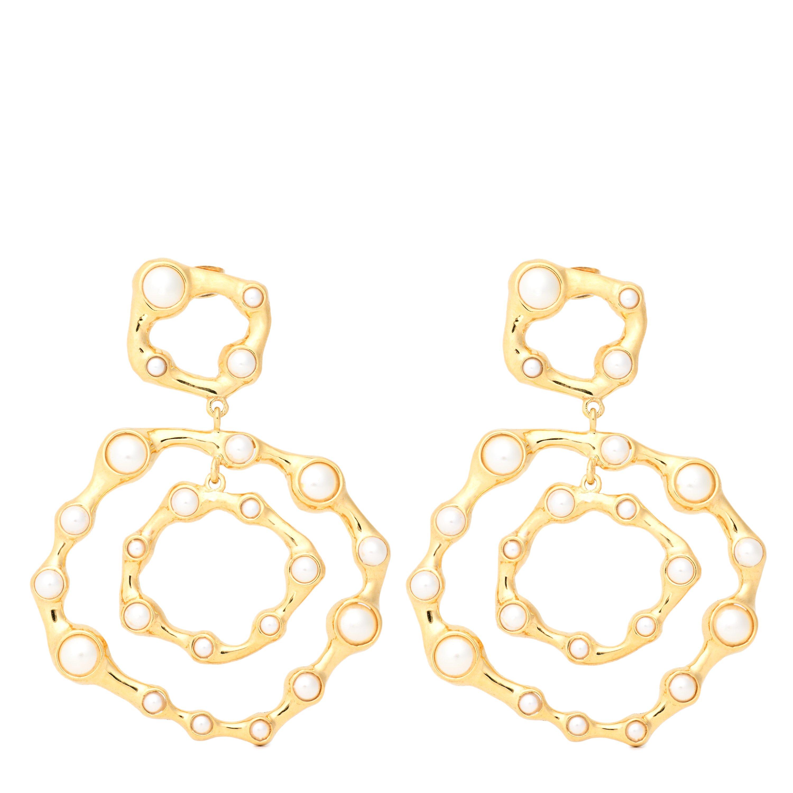 GOLD - Joanna Laura Constantine - STATEMENT WAVE ROUND EARR - 1