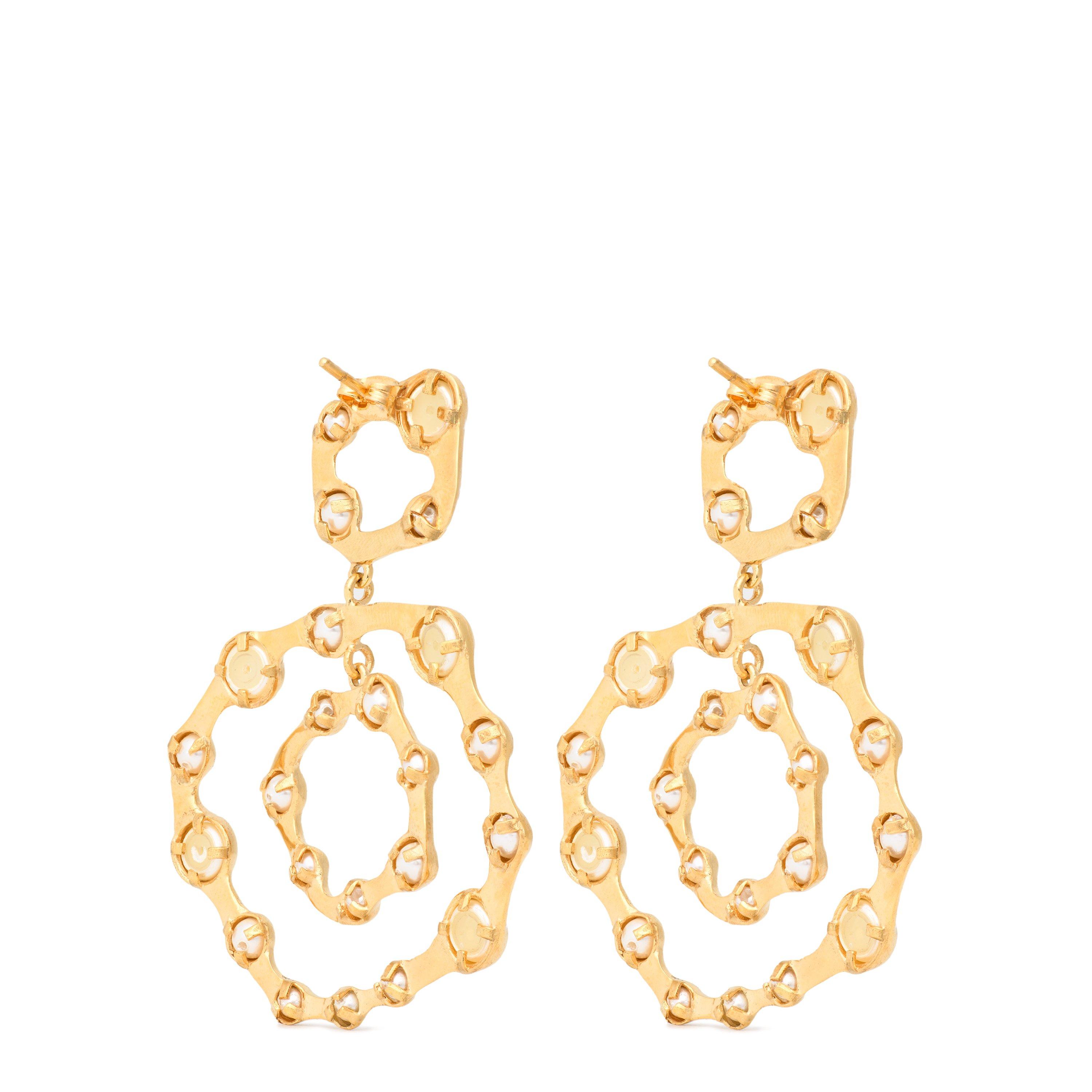 GOLD - Joanna Laura Constantine - STATEMENT WAVE ROUND EARR - 2
