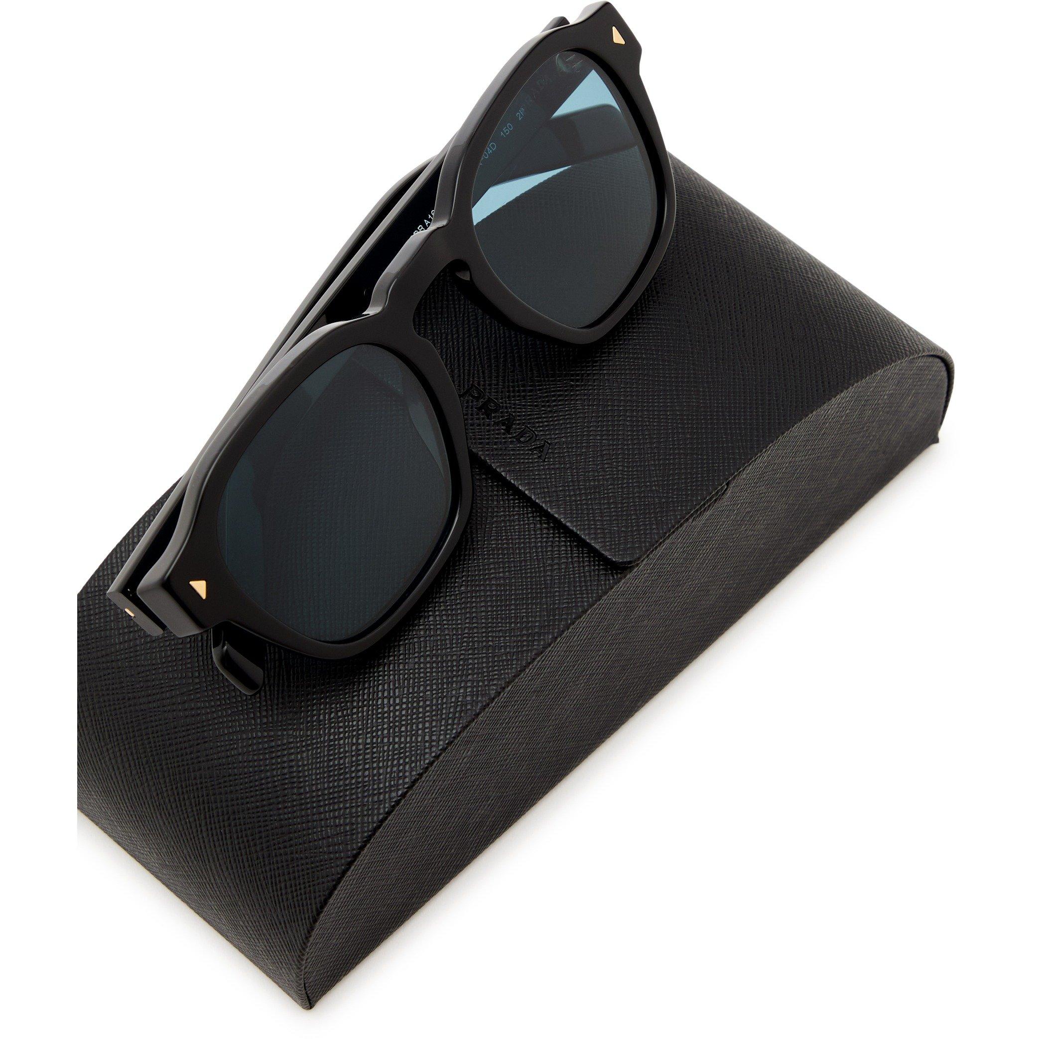 BLACK - Prada - PRADA ACETATE ROUND SG - 4