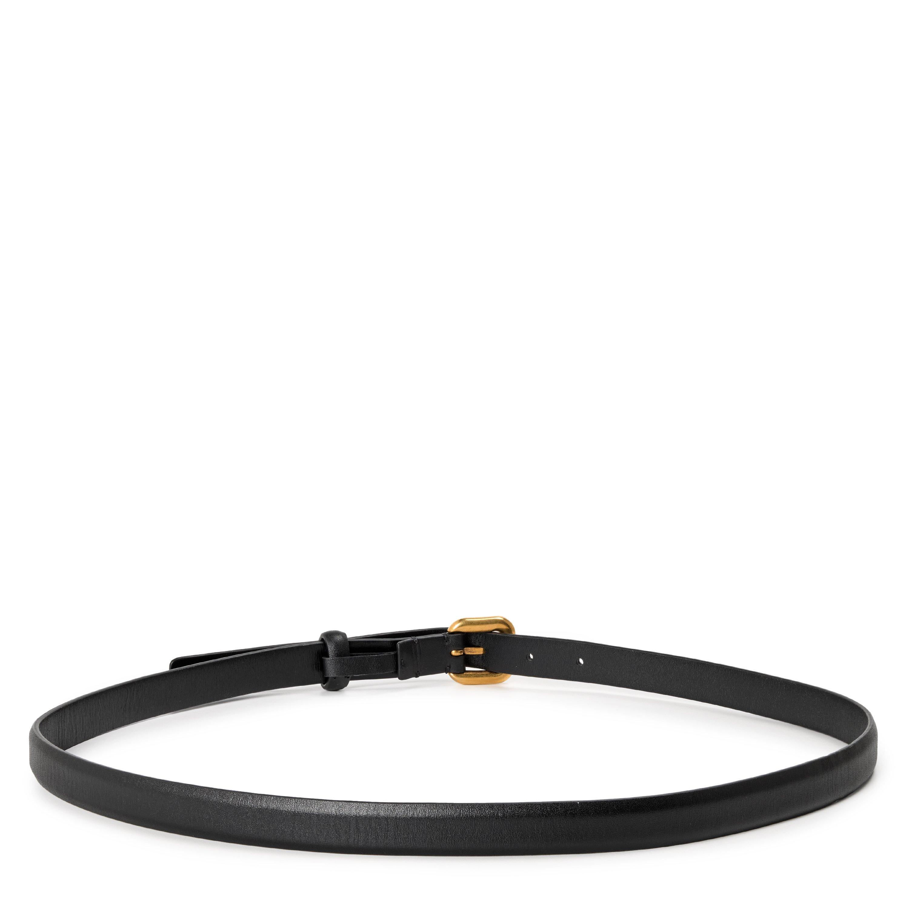 BLACK - Wardrobe NYC - Women's AC Leather Belt - 2