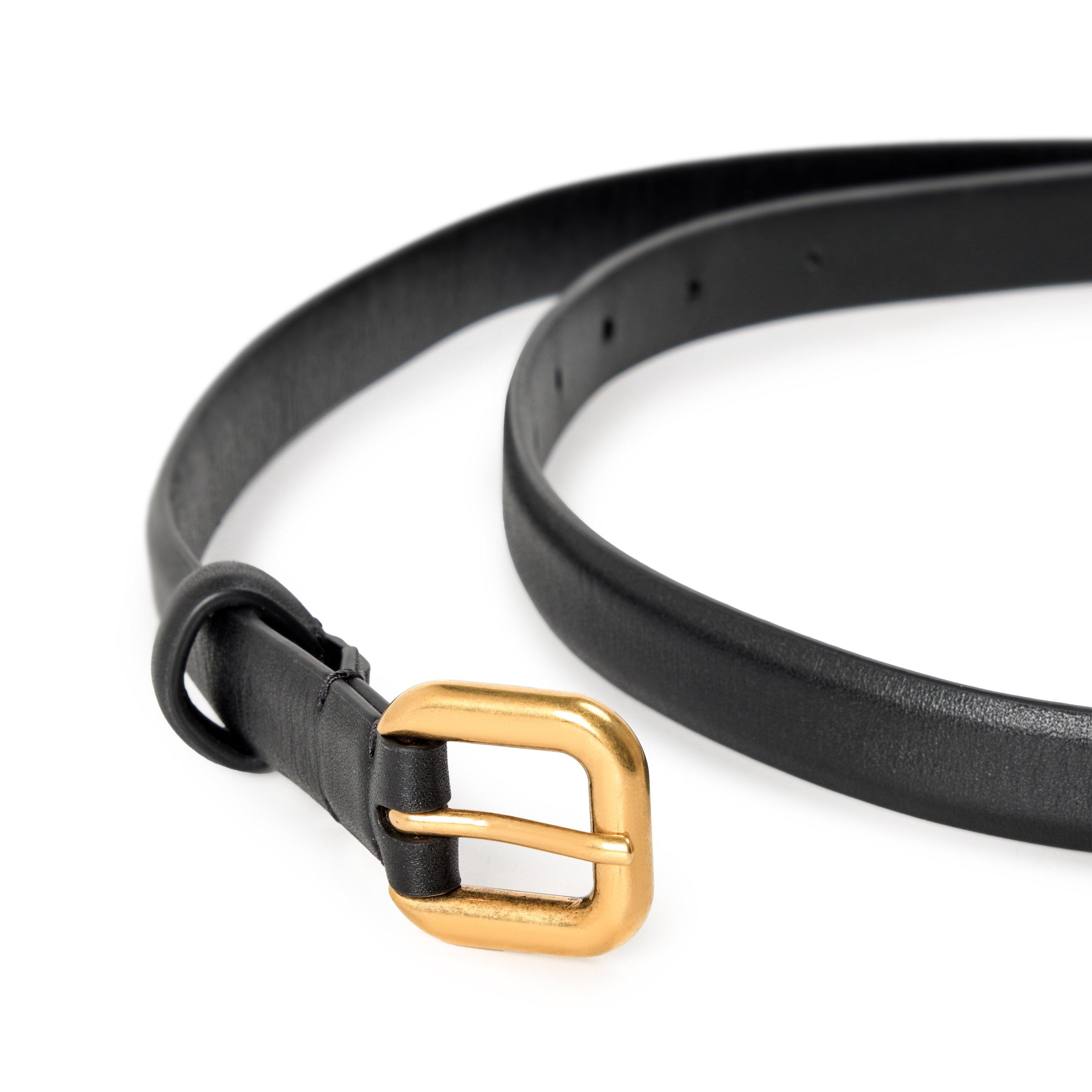 BLACK - Wardrobe NYC - Women's AC Leather Belt - 3