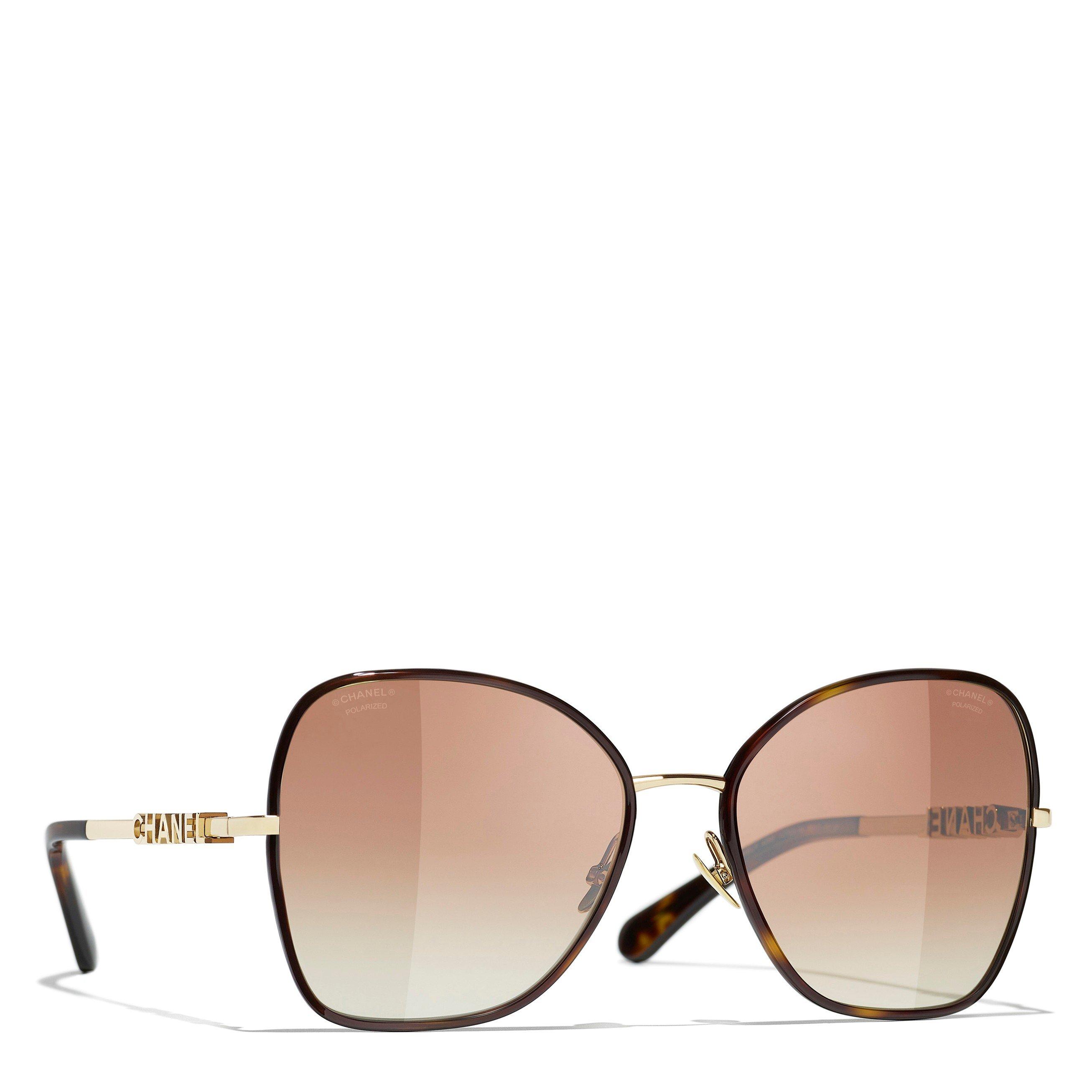 BROWN HAVANA - CHANEL - CHANEL BUTTERFLY METAL LOGO SG - 1