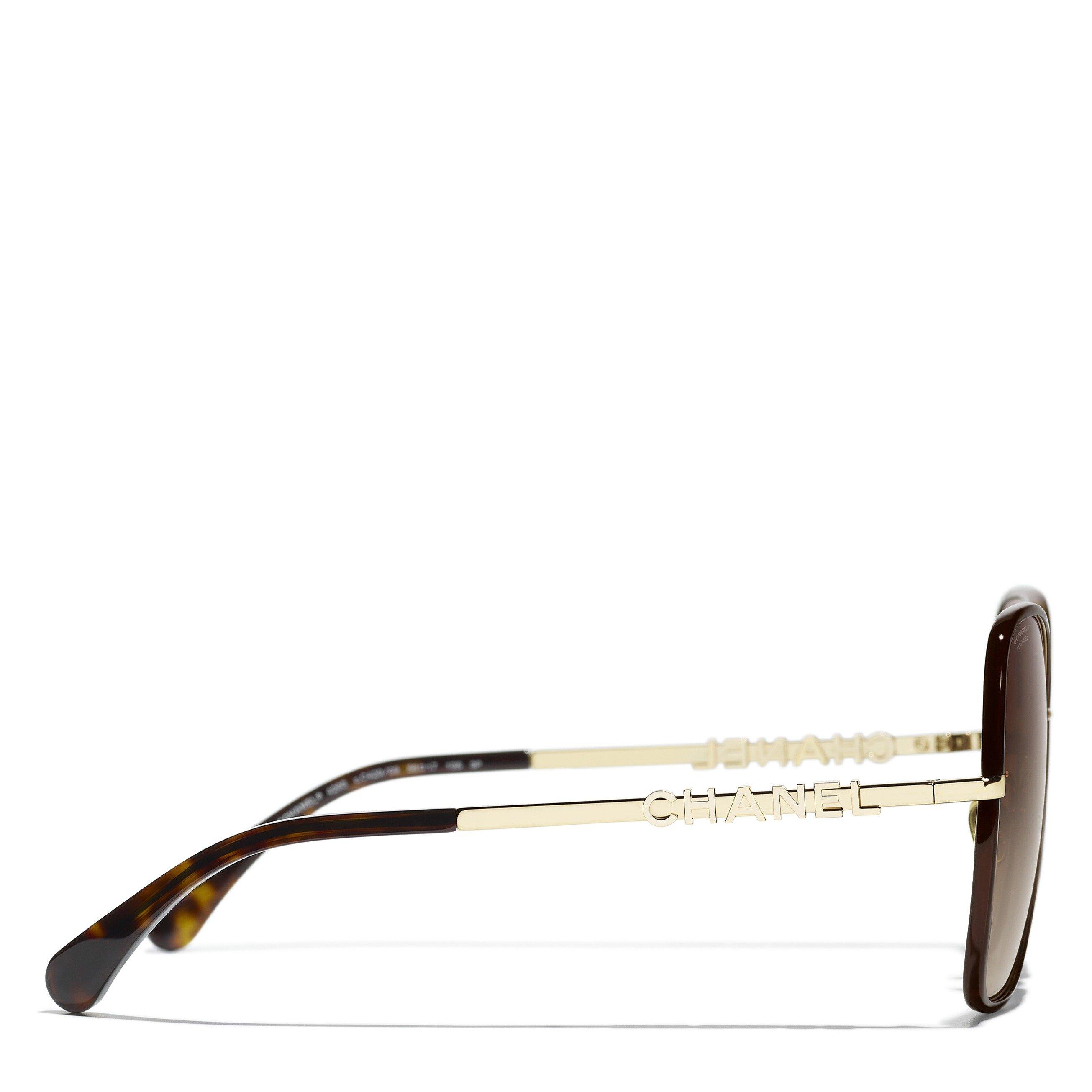 BROWN HAVANA - CHANEL - CHANEL BUTTERFLY METAL LOGO SG - 3