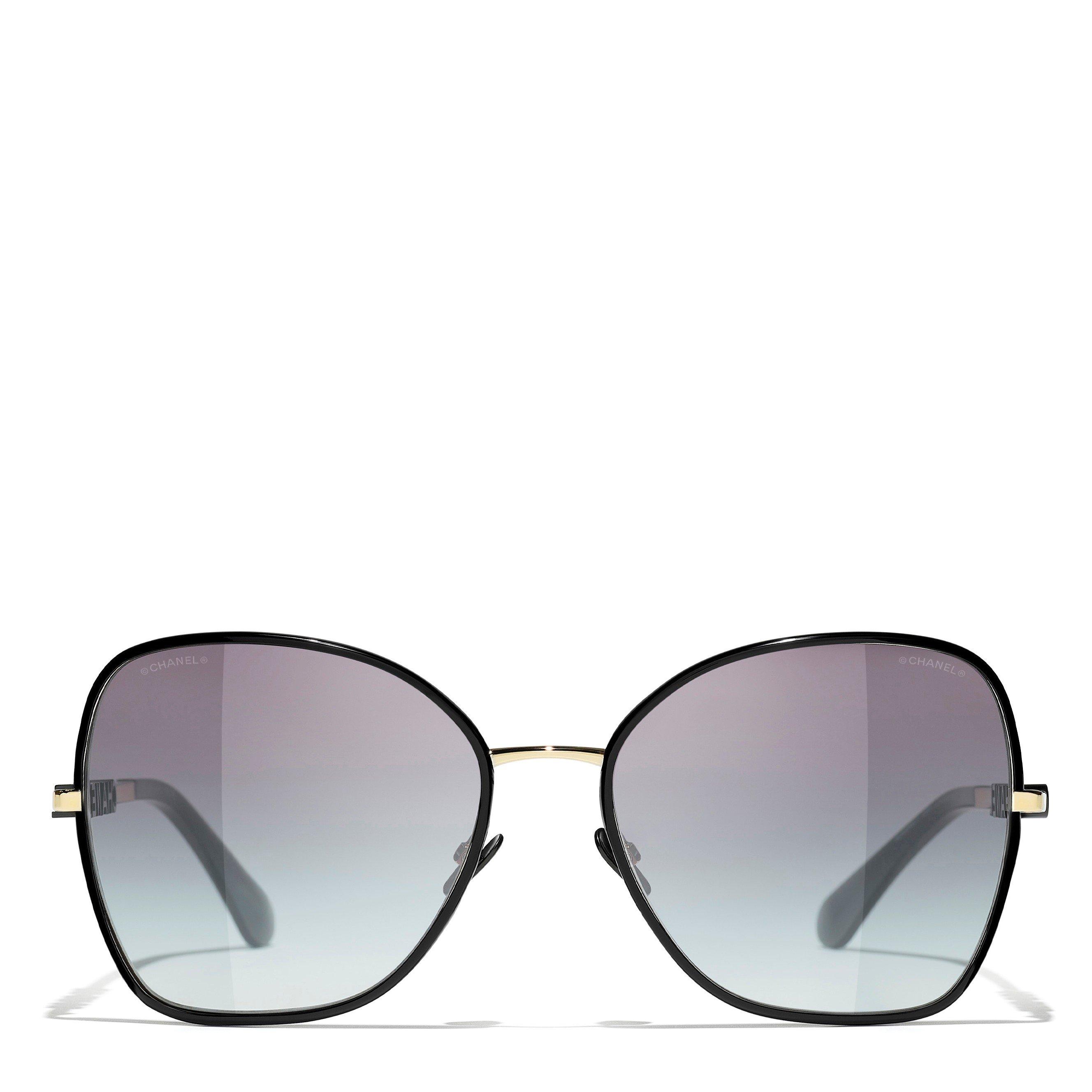 BLACK - CHANEL - CHANEL BUTTERFLY METAL LOGO S