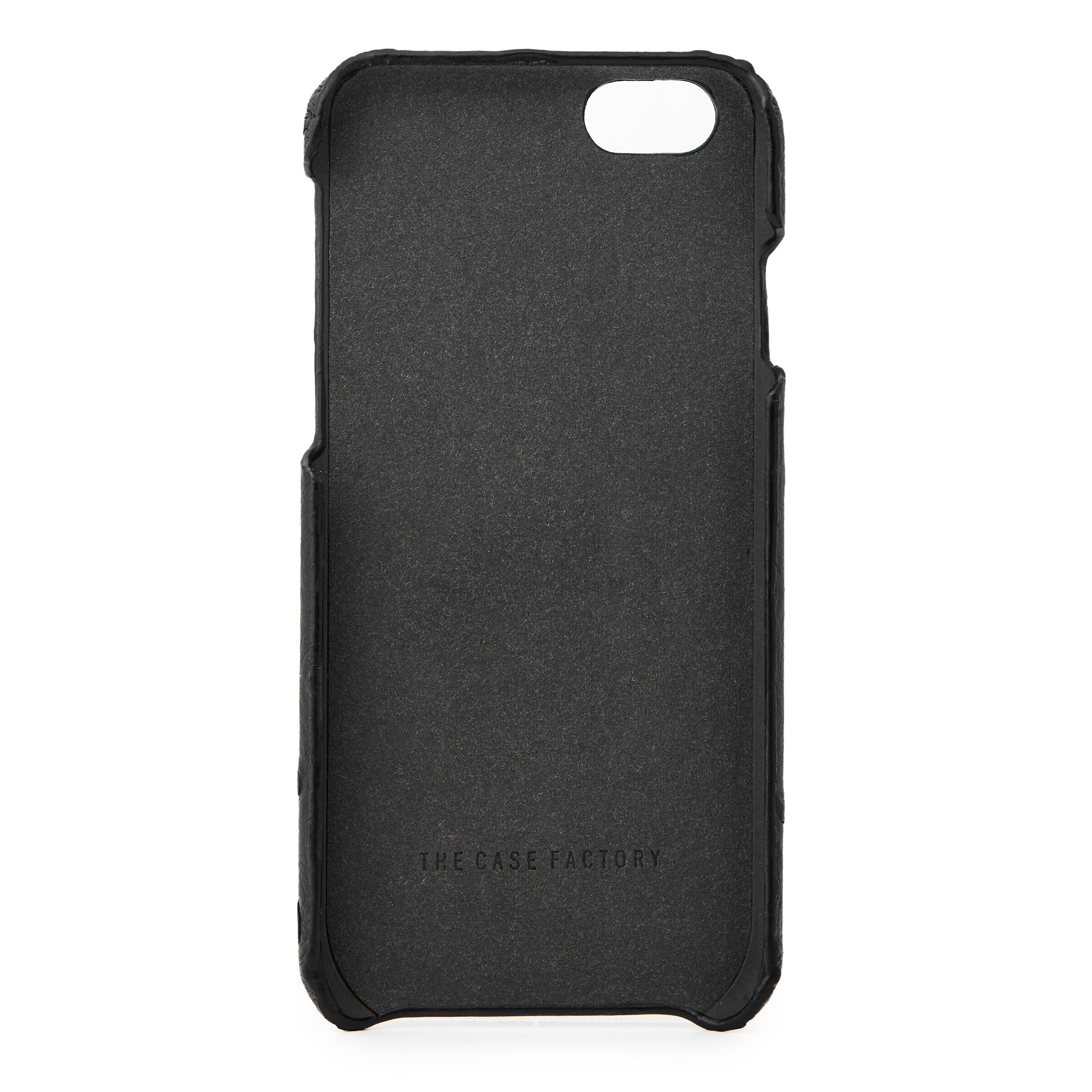 BLACK - The Case Factory - iP6 PRNT OSTRICH LTHR BLA - 2
