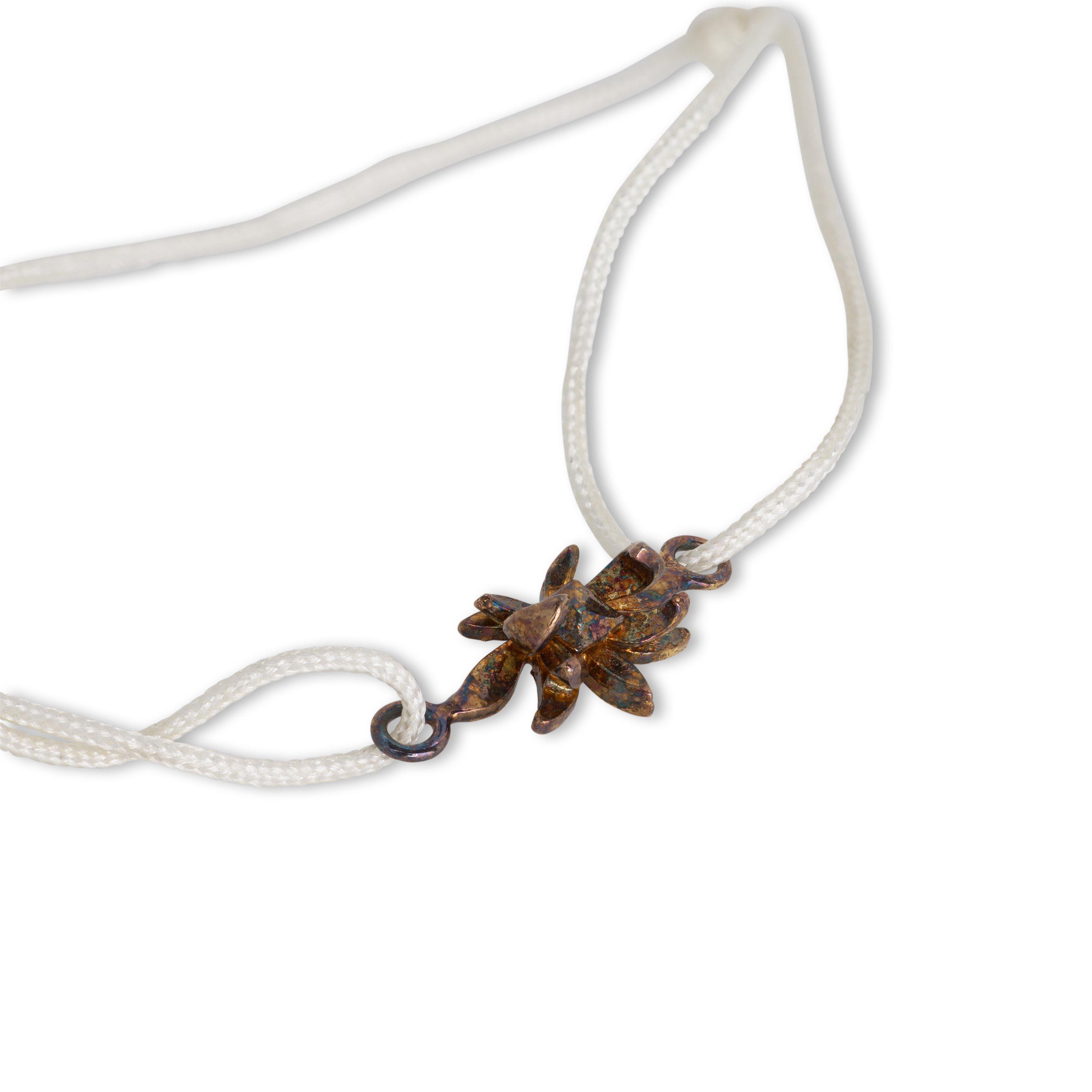 WHITE - Daisy Knights - GOLD FRIENDSHIP LOTUS BRA - 2