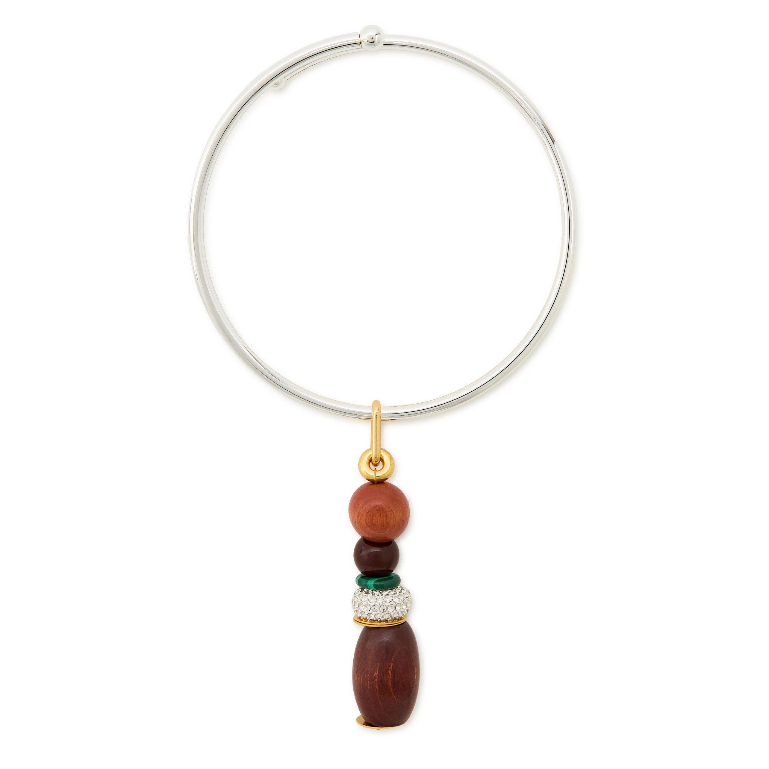 MULTICOLOURED - Timeless Pearly - NECKLACE HOOP WITH THE PENDANT