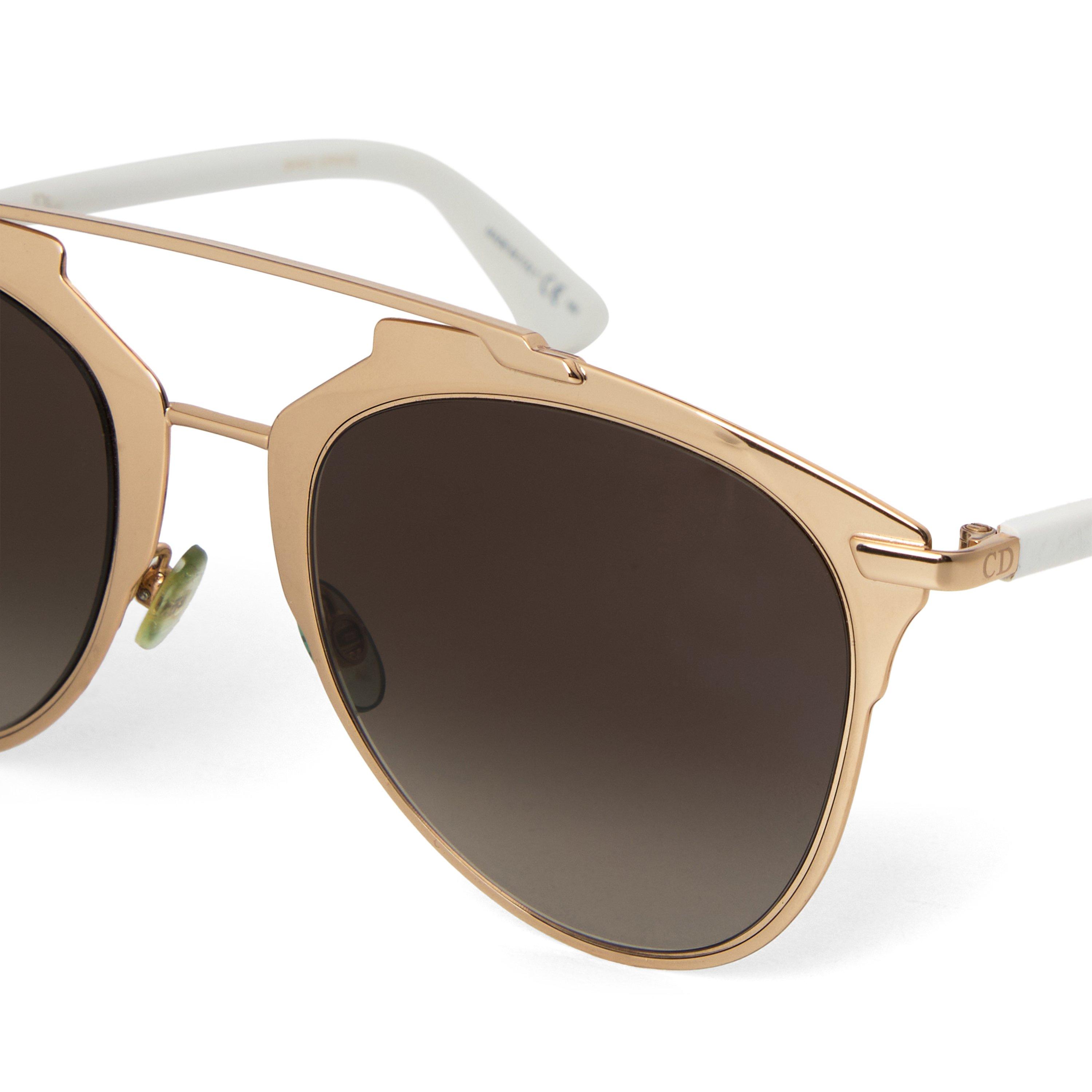 Not Applicable - DIOR - Women's 31UHA Reflected Aviator Sunglasses - 3