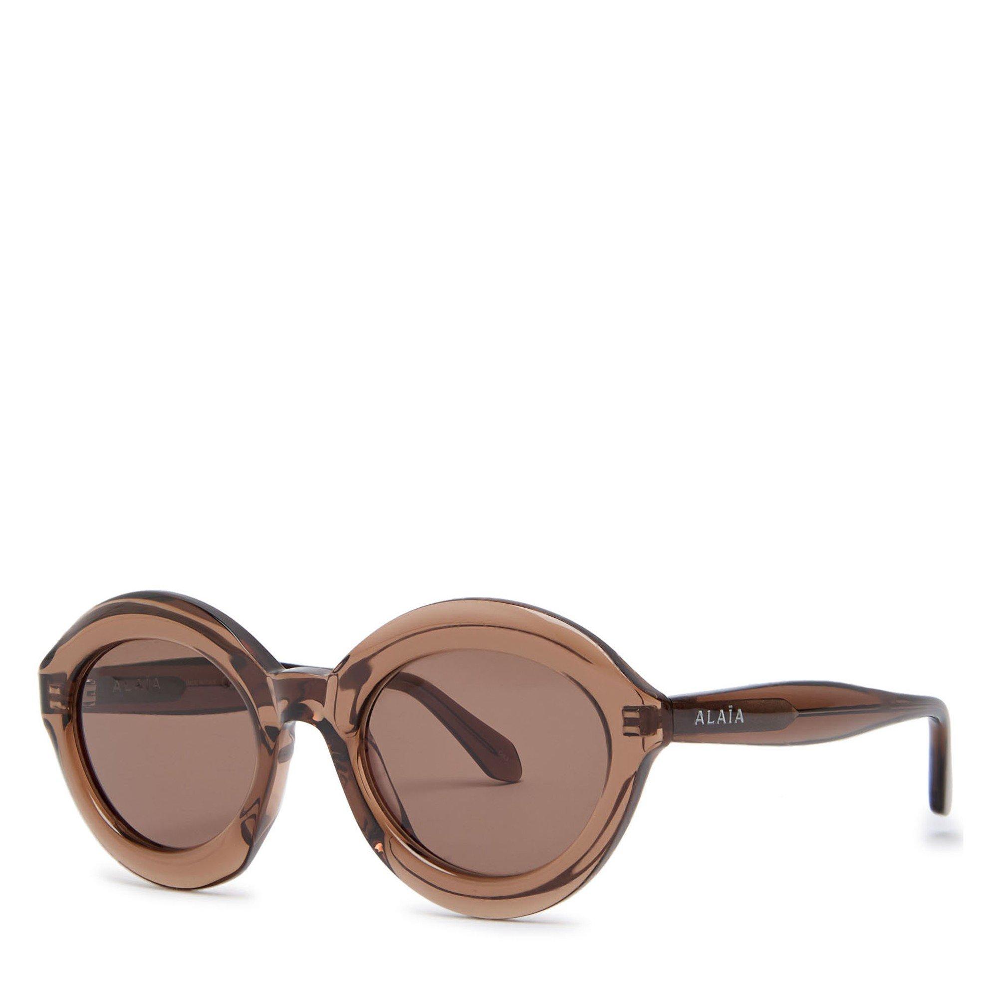BROWN BROWN - Alaia - ALAIA ROUND ACETATE SG