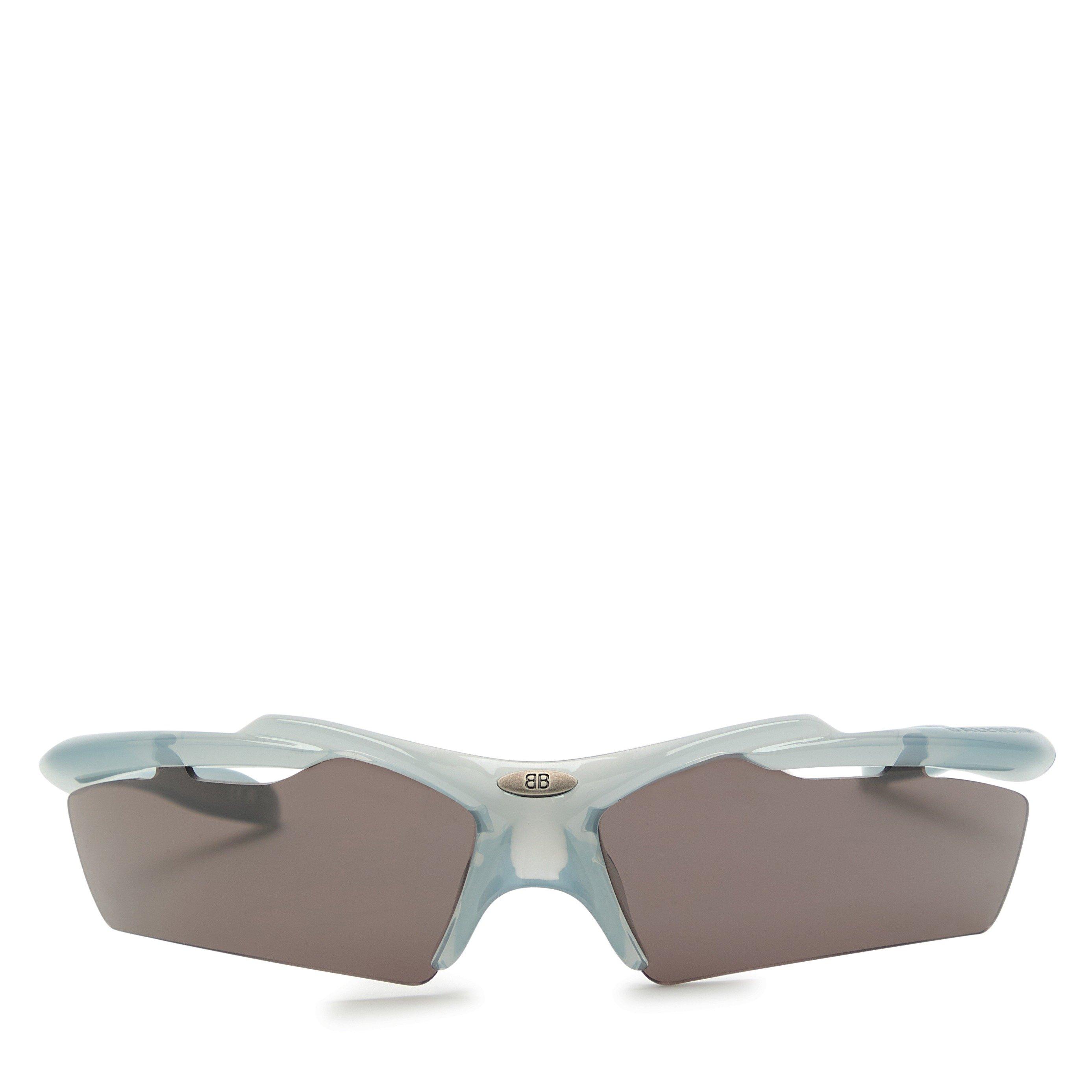 GREY - Balenciaga - Mask Acetate Shield Sunglasses - 2