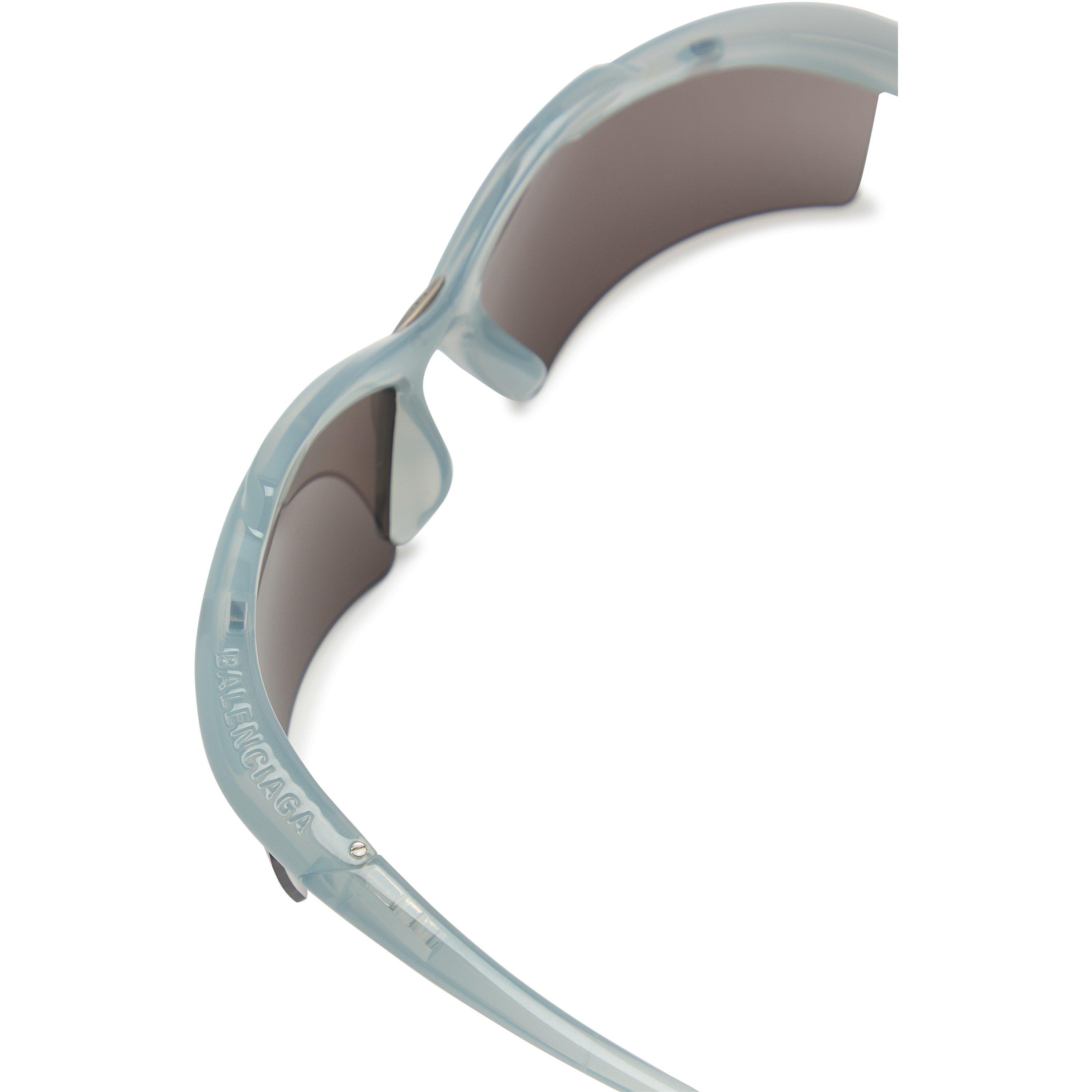 GREY - Balenciaga - Mask Acetate Shield Sunglasses - 3