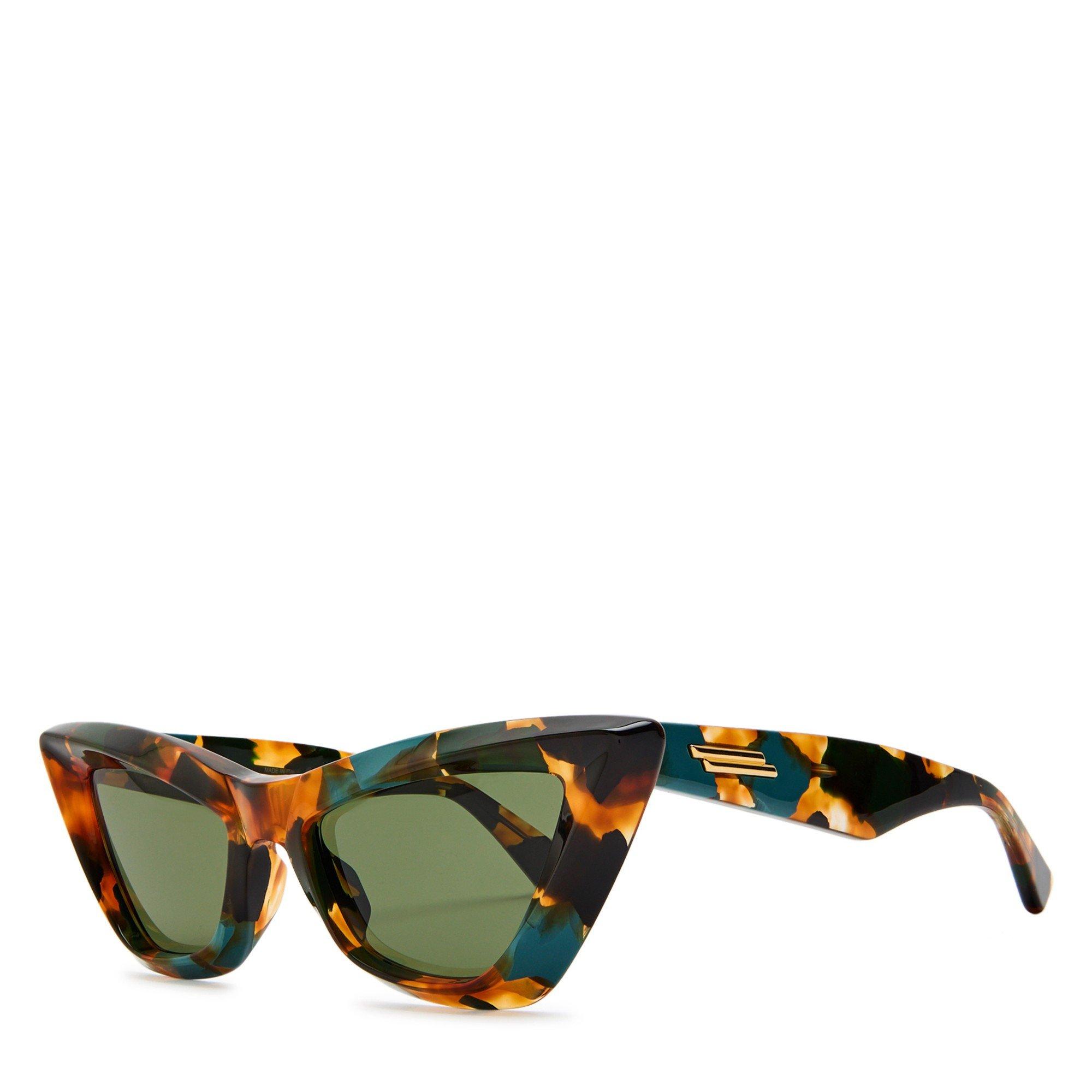 GREEN AND OTHER - Bottega Veneta - Women's Acetate Cat Eye Sunglasses - 1
