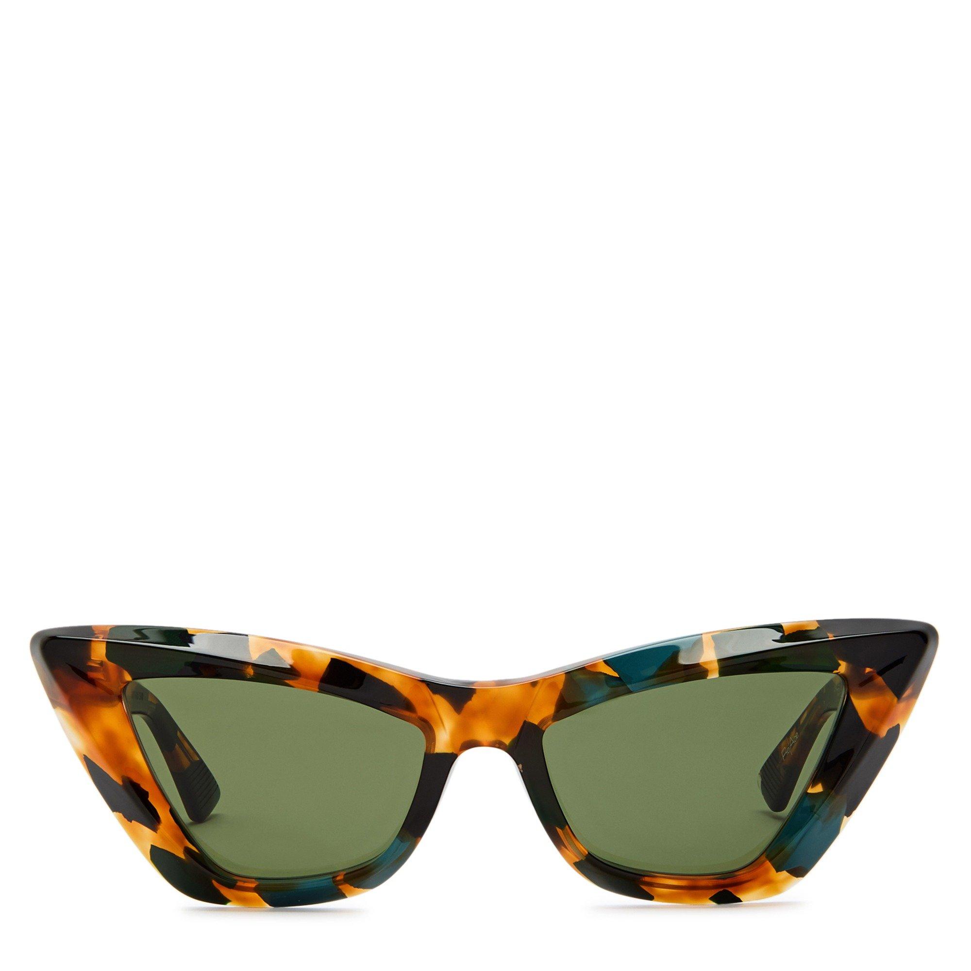 GREEN AND OTHER - Bottega Veneta - Women's Acetate Cat Eye Sunglasses - 2