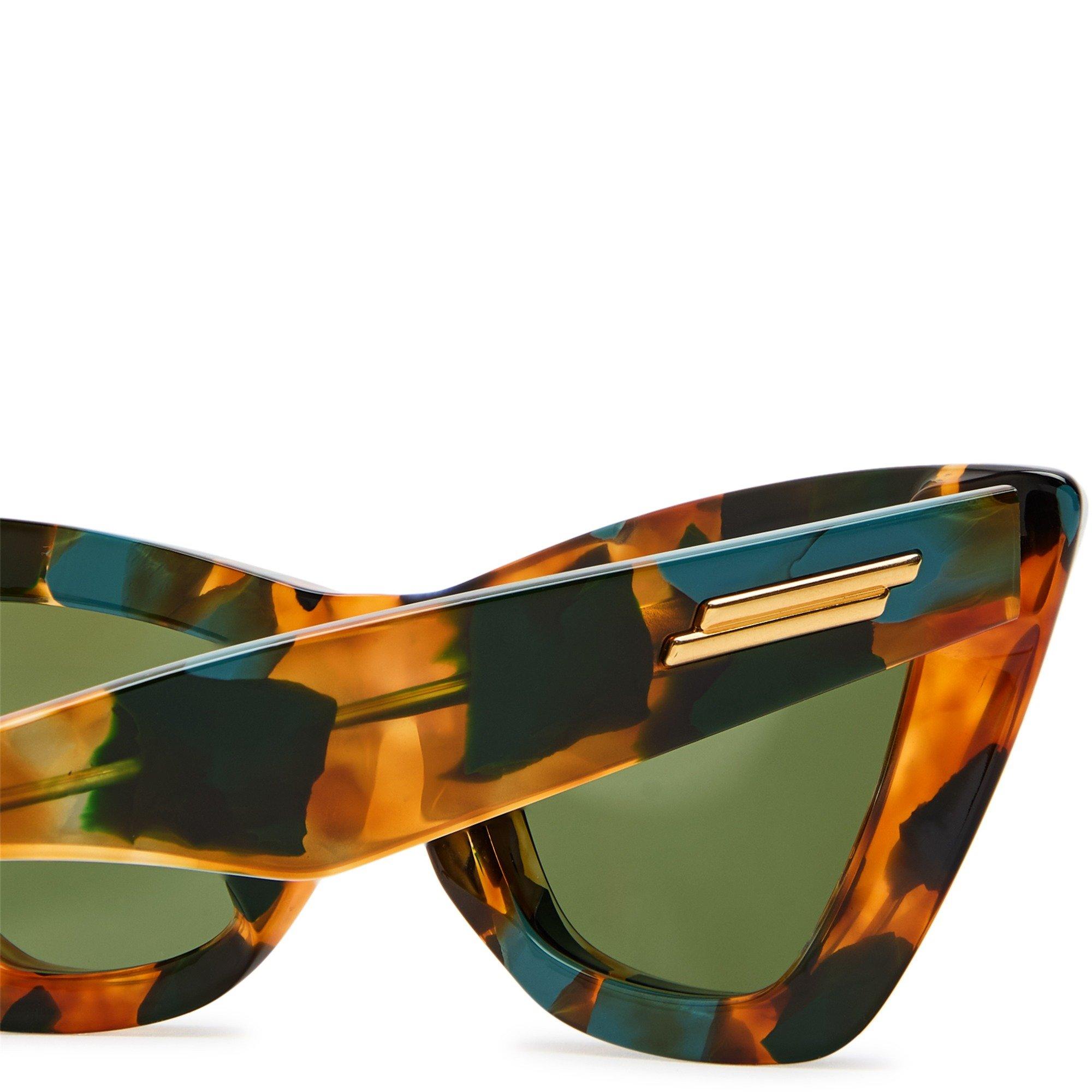 GREEN AND OTHER - Bottega Veneta - Women's Acetate Cat Eye Sunglasses - 3