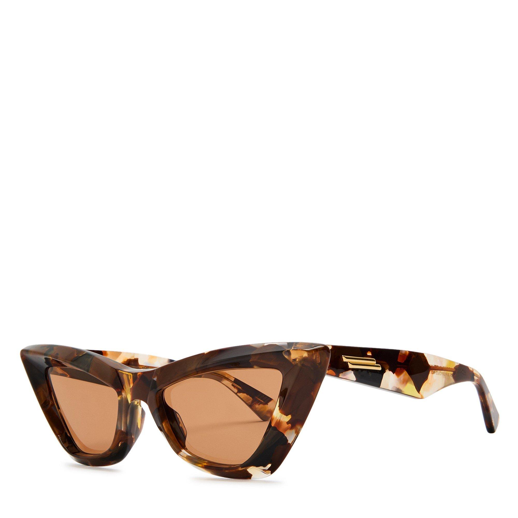 BROWN AND OTHER - Bottega Veneta - BV F ACETATE CAT EYE SG