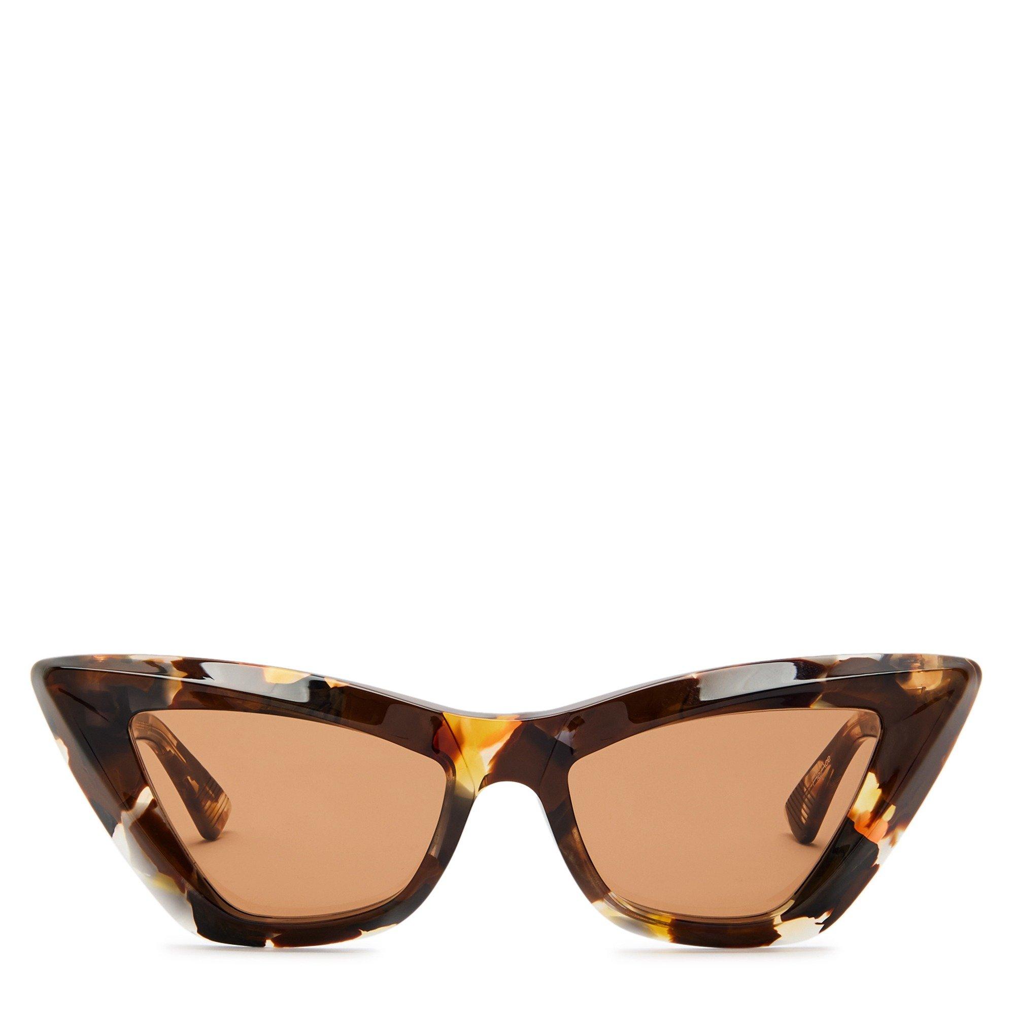 BROWN AND OTHER - Bottega Veneta - Women's Acetate Cat Eye Sunglasses - 2