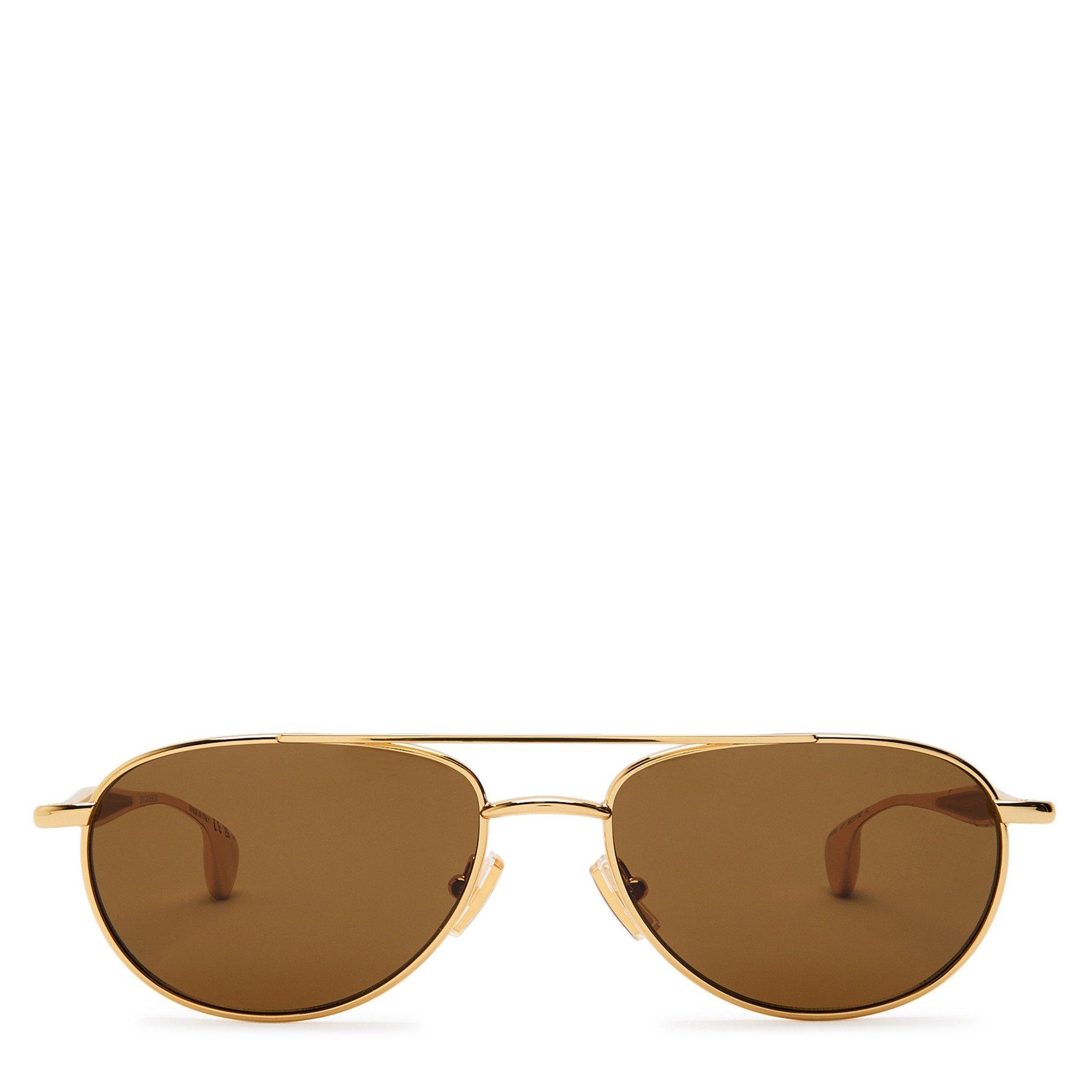 GOLD - Bottega Veneta - Metal Aviator Sunglasses - 2