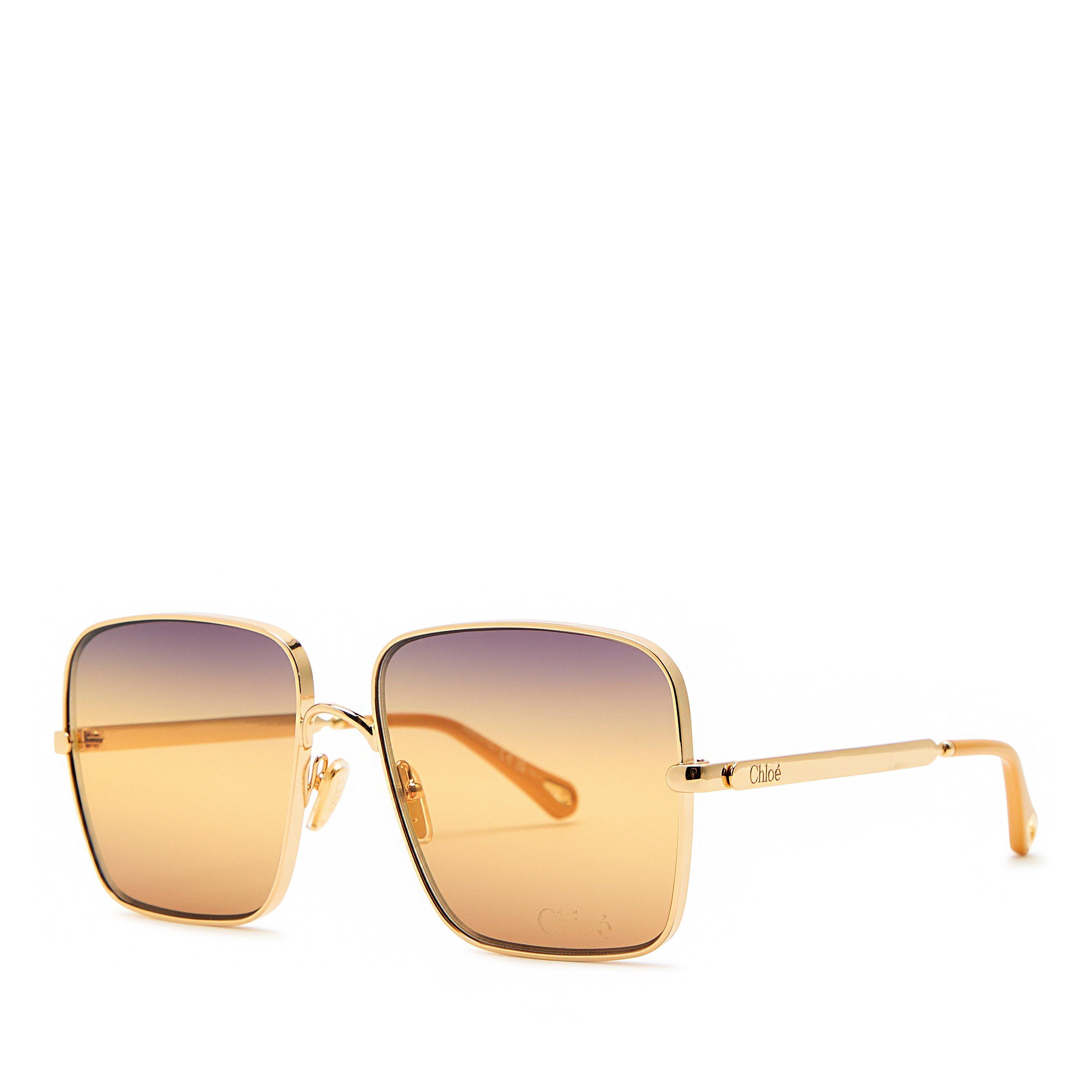 GOLD AND OTHER - Chloe - Women's Butterfly Metal Oversized Sunglasses - 1