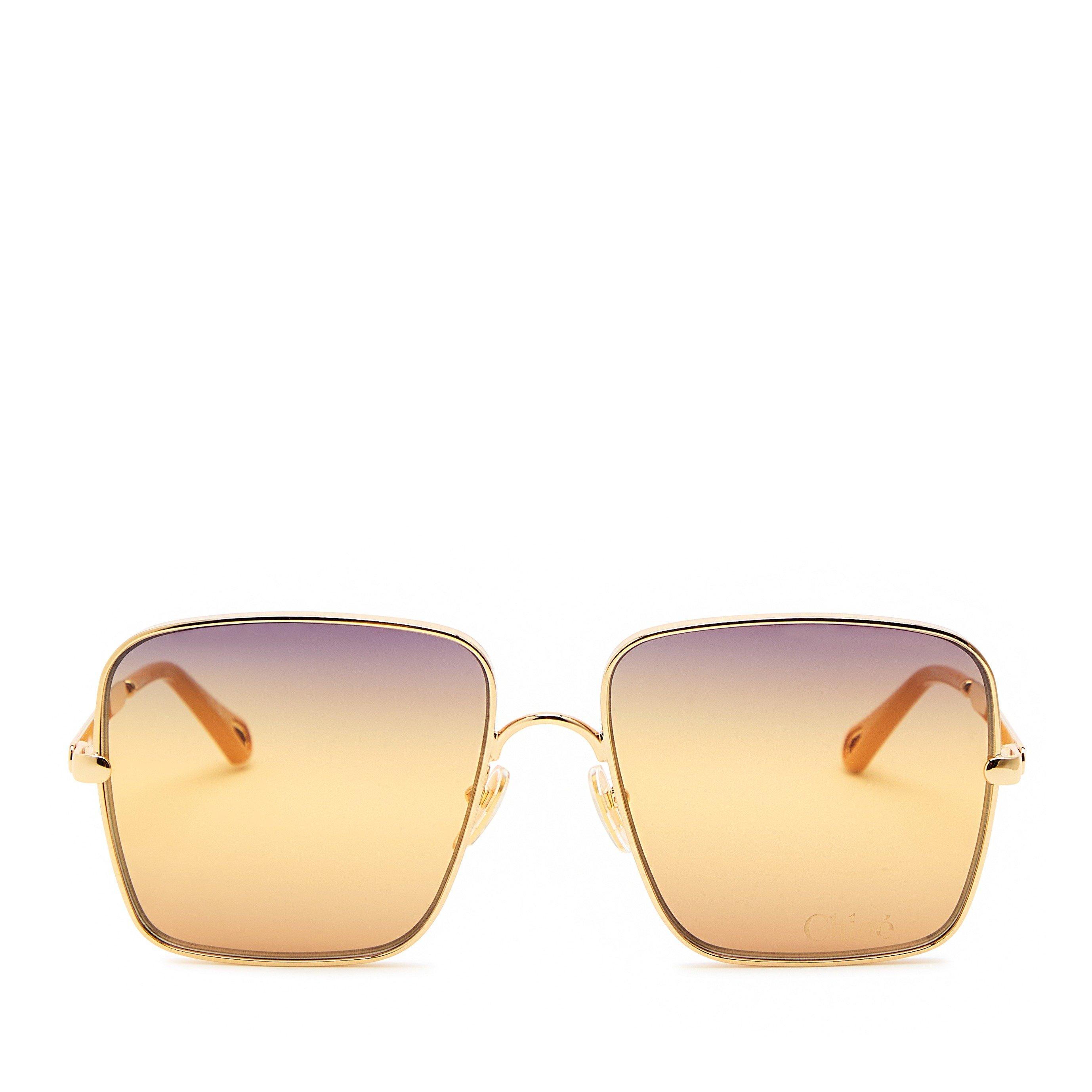 GOLD AND OTHER - Chloe - Women's Butterfly Metal Oversized Sunglasses - 2