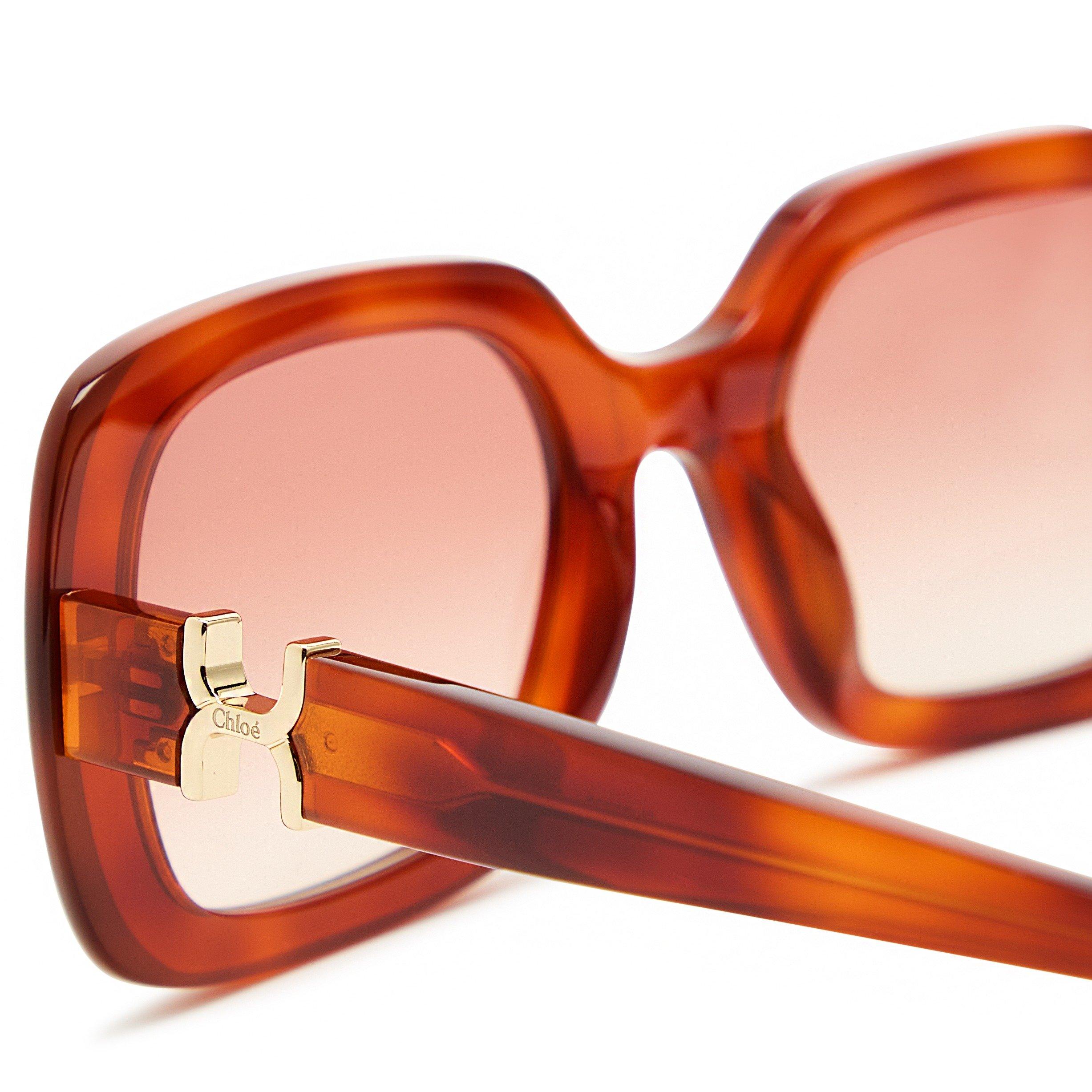 BROWN HAVANA - Chloe - CHLOE MARCIE SQUARE ACETATE SG - 3