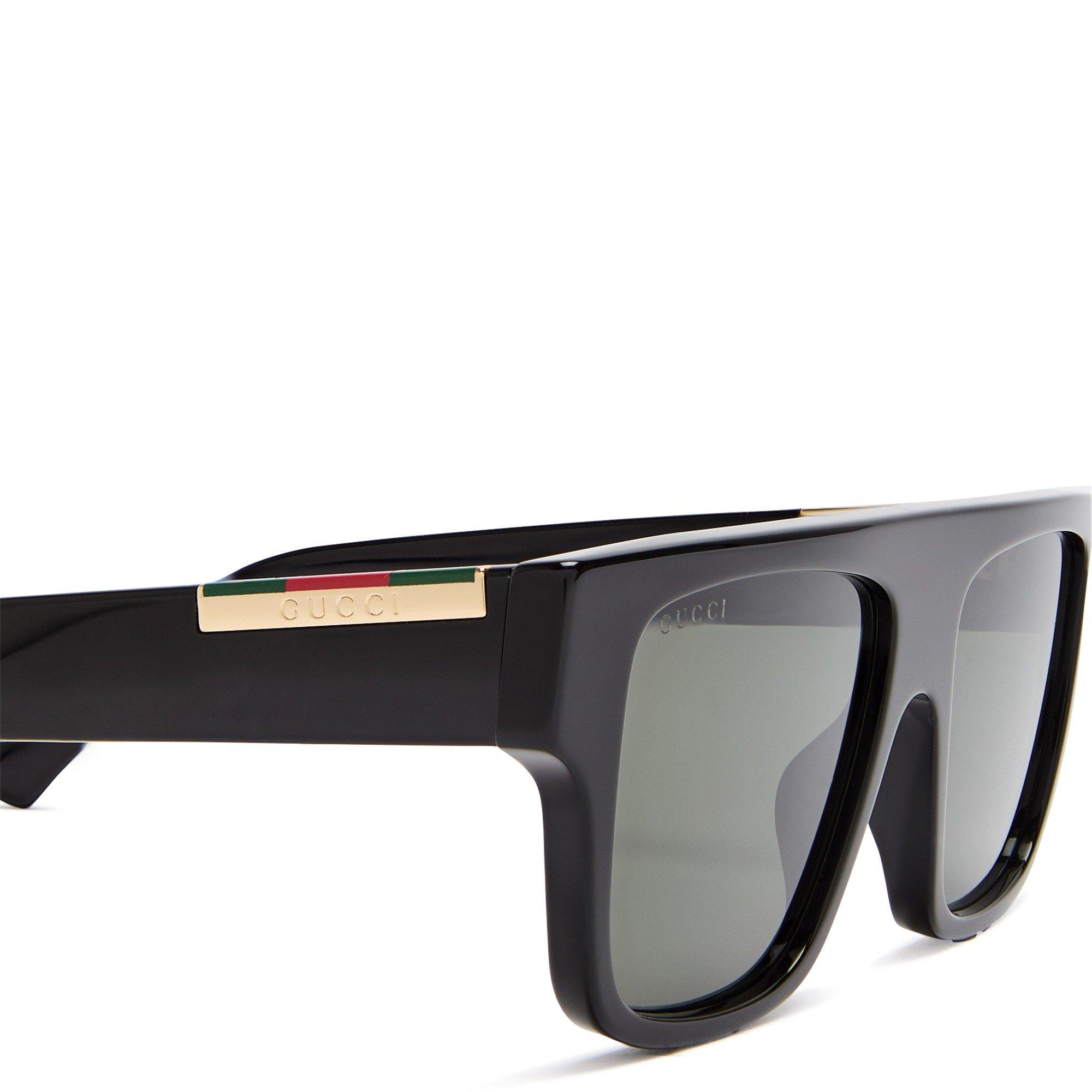 BLACK AND OTHER - Gucci - GUCCI M FLATTOP ACETATE SG - 3