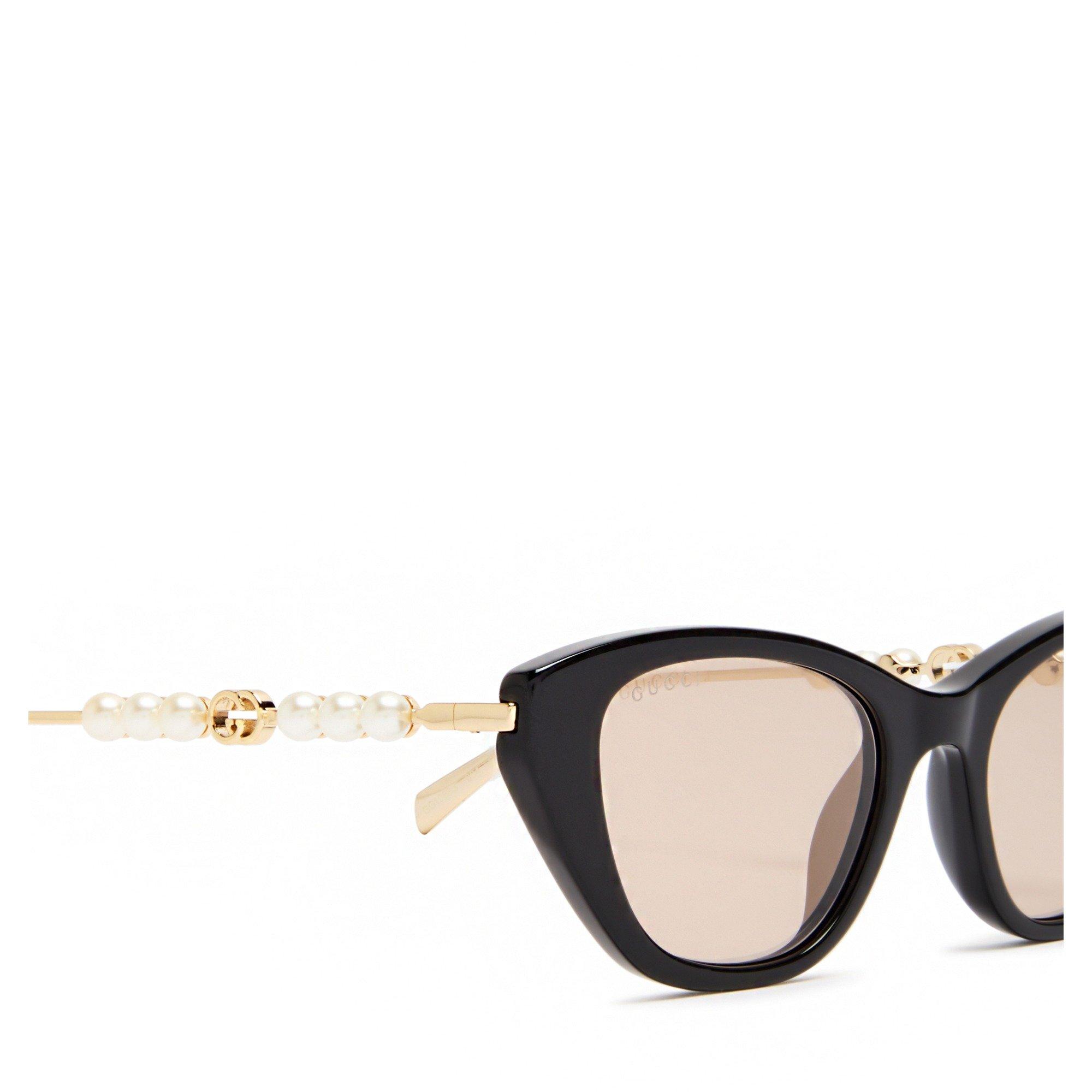 BLACK AND OTHER - Gucci - GUCCI F CATEYE PEARL DETAIL SG - 3