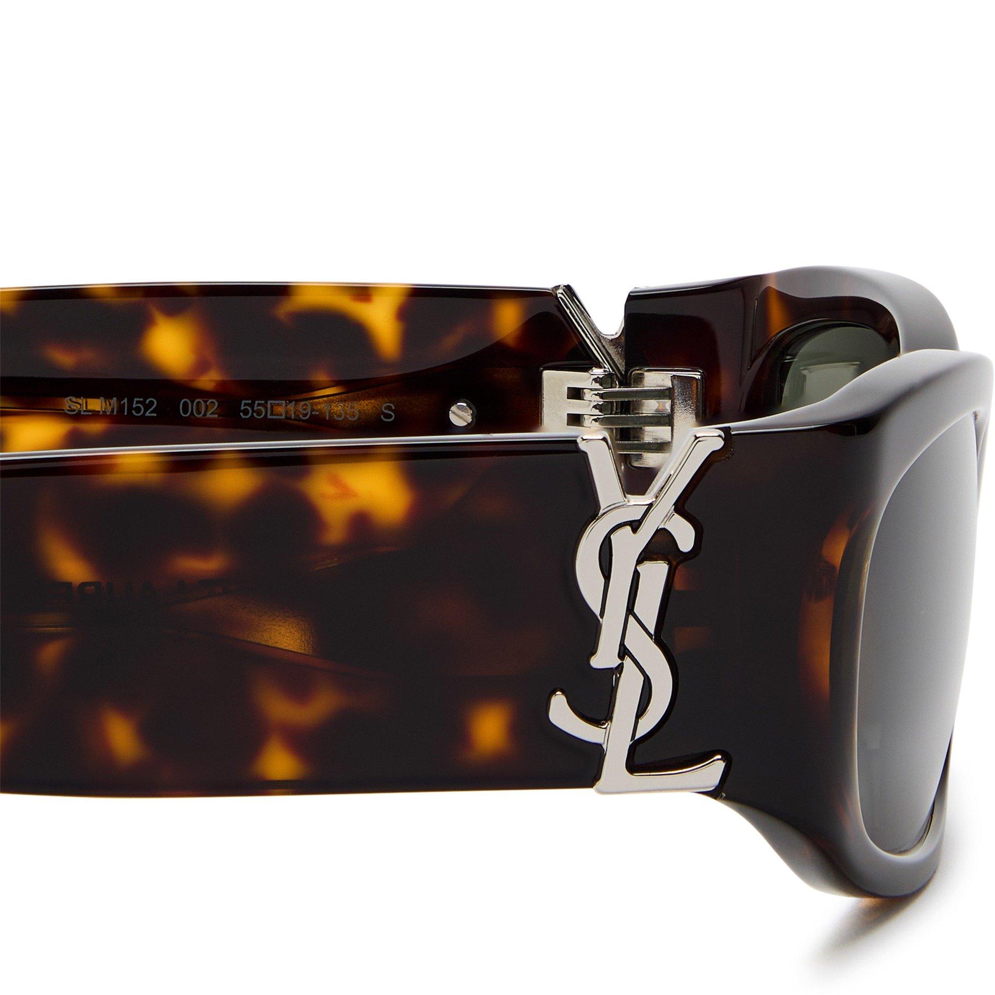 BROWN HAVANA - Saint Laurent - SL F RECTANGLE ACETATE SG - 3