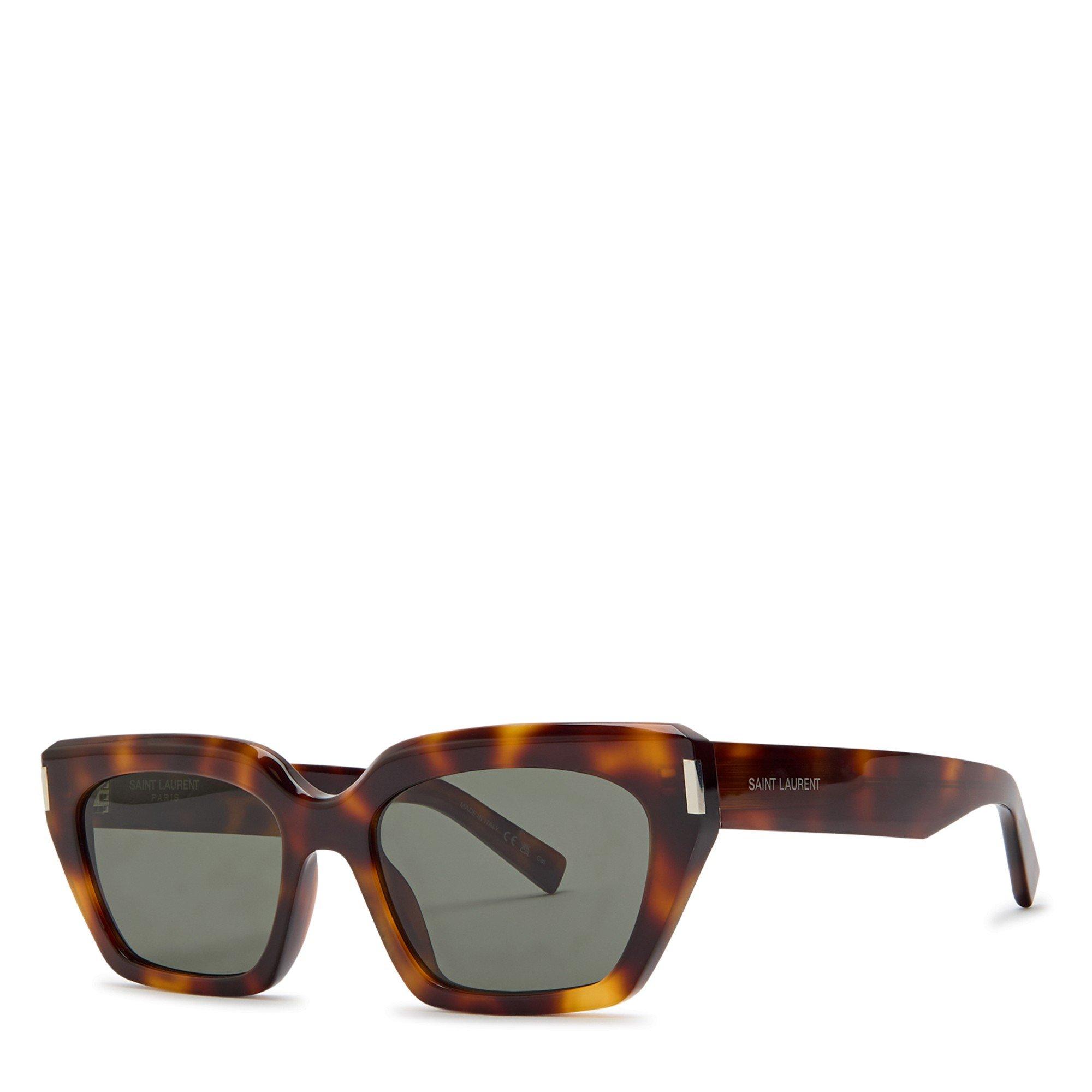 BROWN HAVANA - Saint Laurent - SL F PAGE CATEYE ACETATE SG - 1