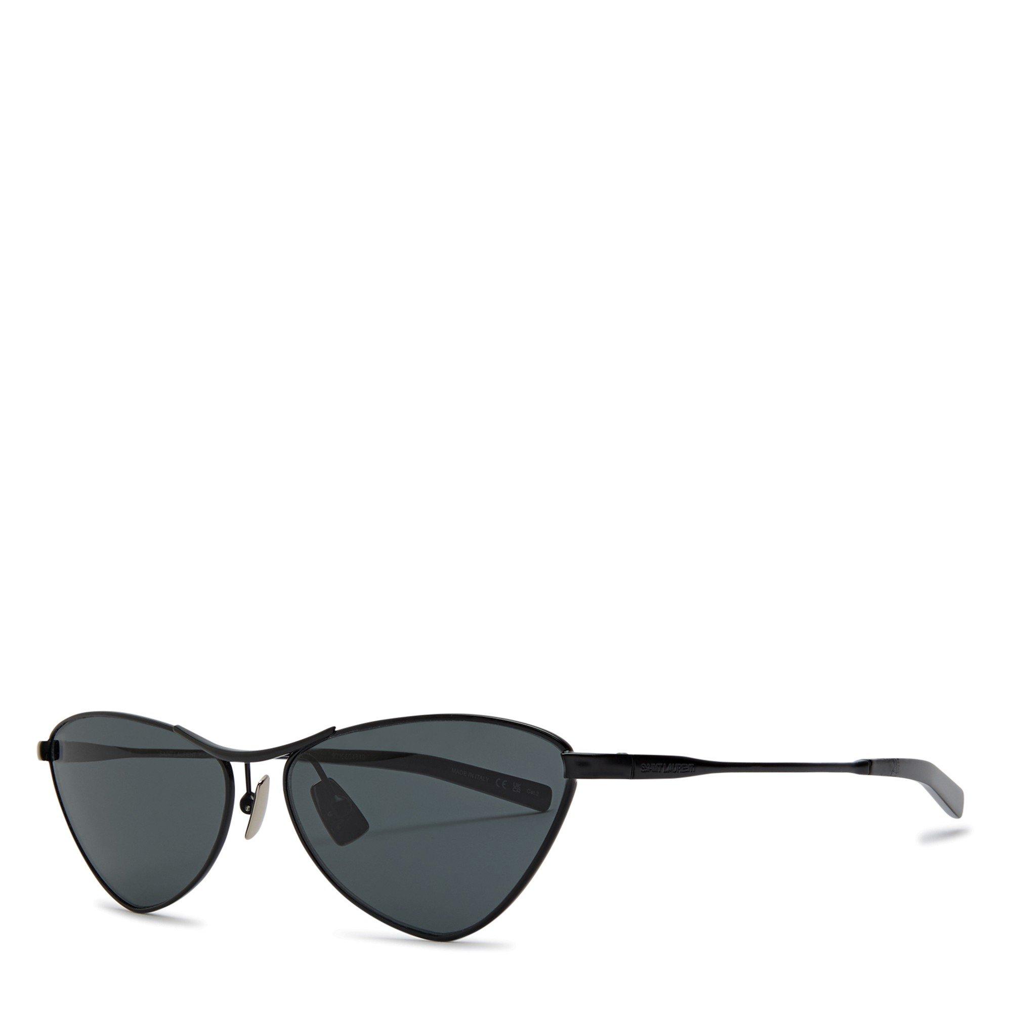 BLACK - Saint Laurent - SL F CATEYE METAL SG