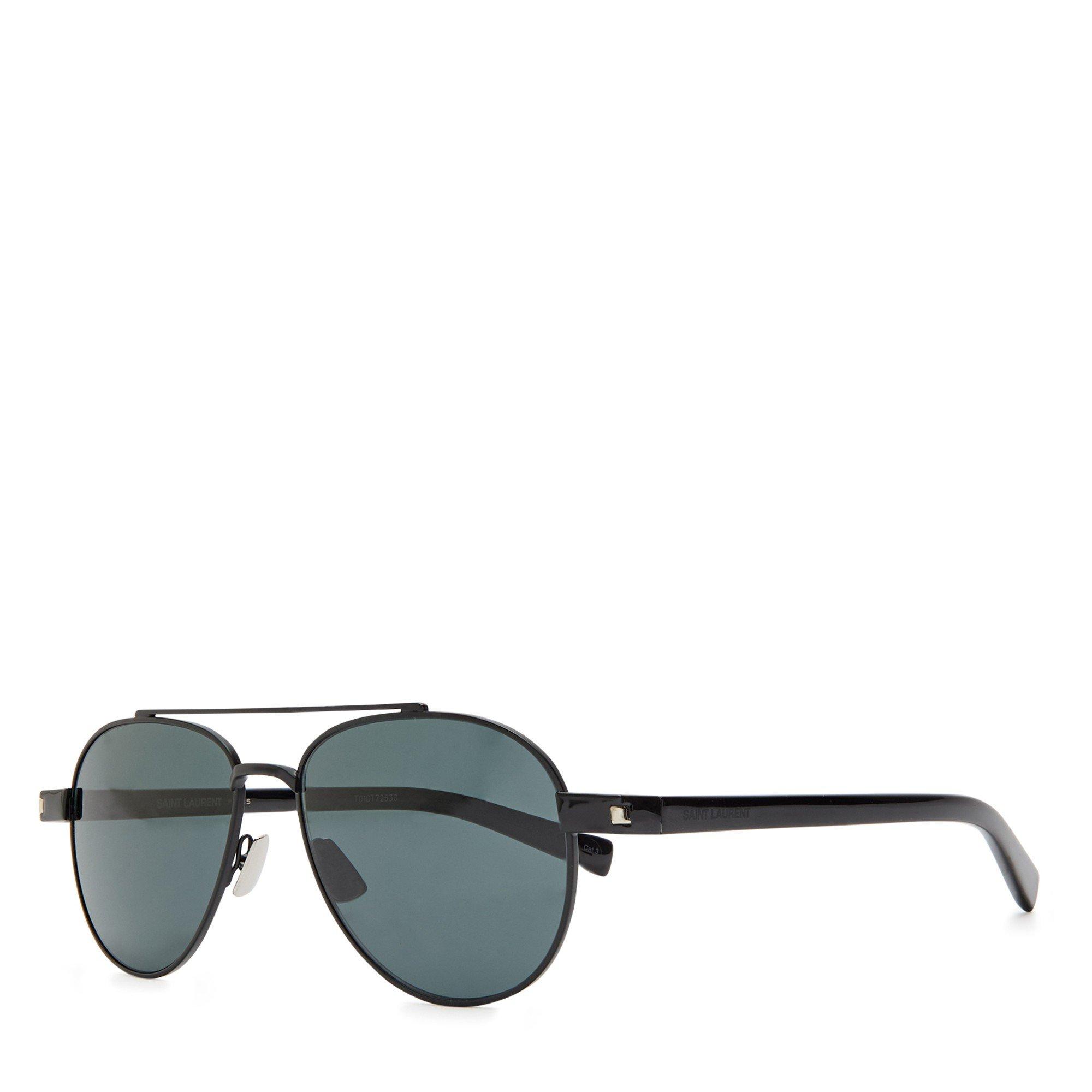 BLACK - Saint Laurent - SL U METAL AVIATOR - 1